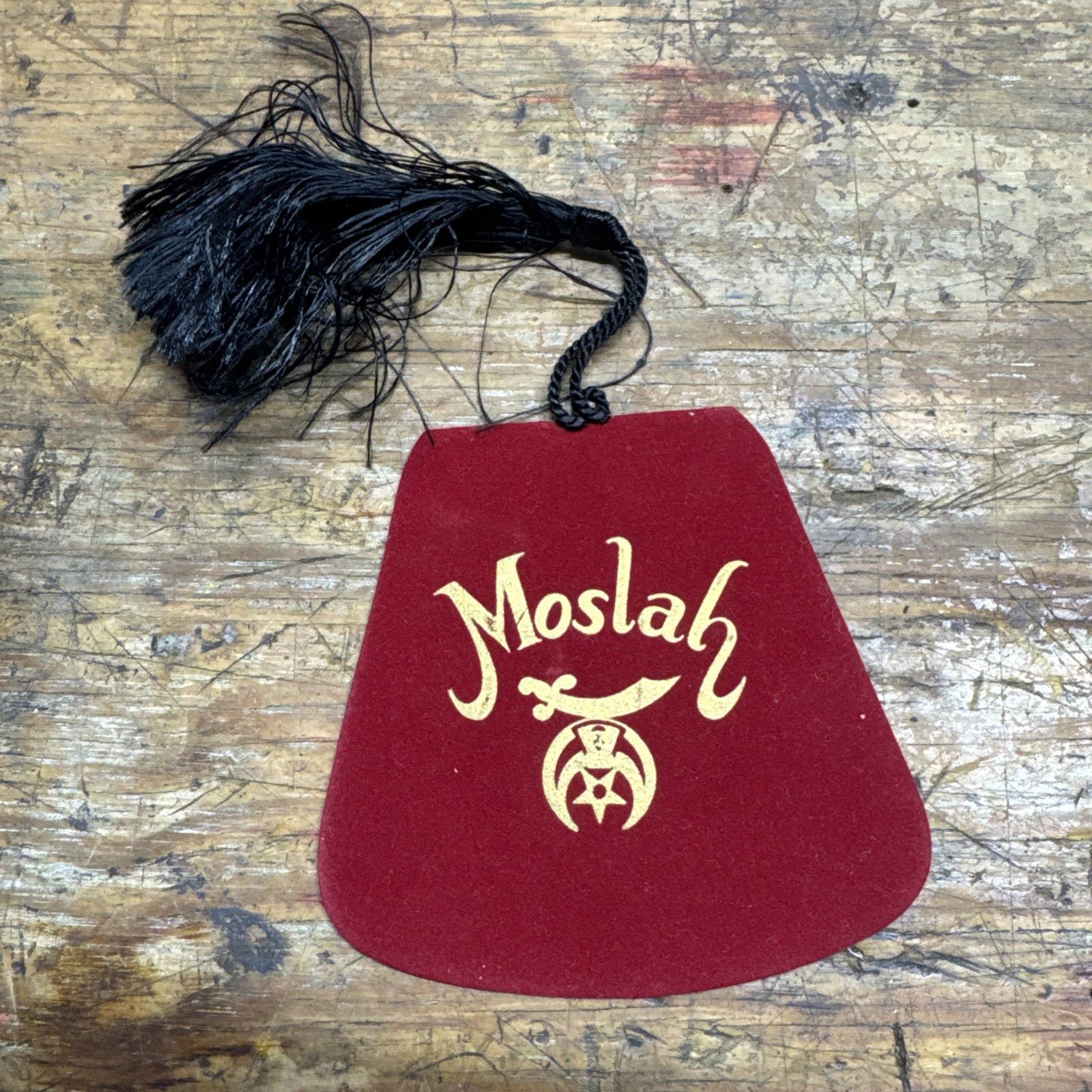 Vintage Masonic Freemason Shriners Bookmark Moslah
