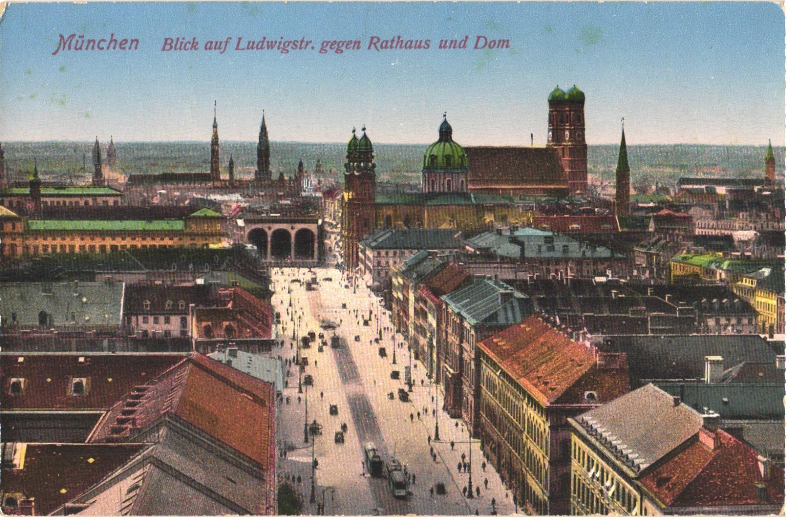 Munich Germany Ludwigstrasse Rathaus & Dom Divided Back Postcard c1910 Unused Munich Germany Ludwigstrasse Rathaus & Dom Divided Back Postcard c1910 Unused