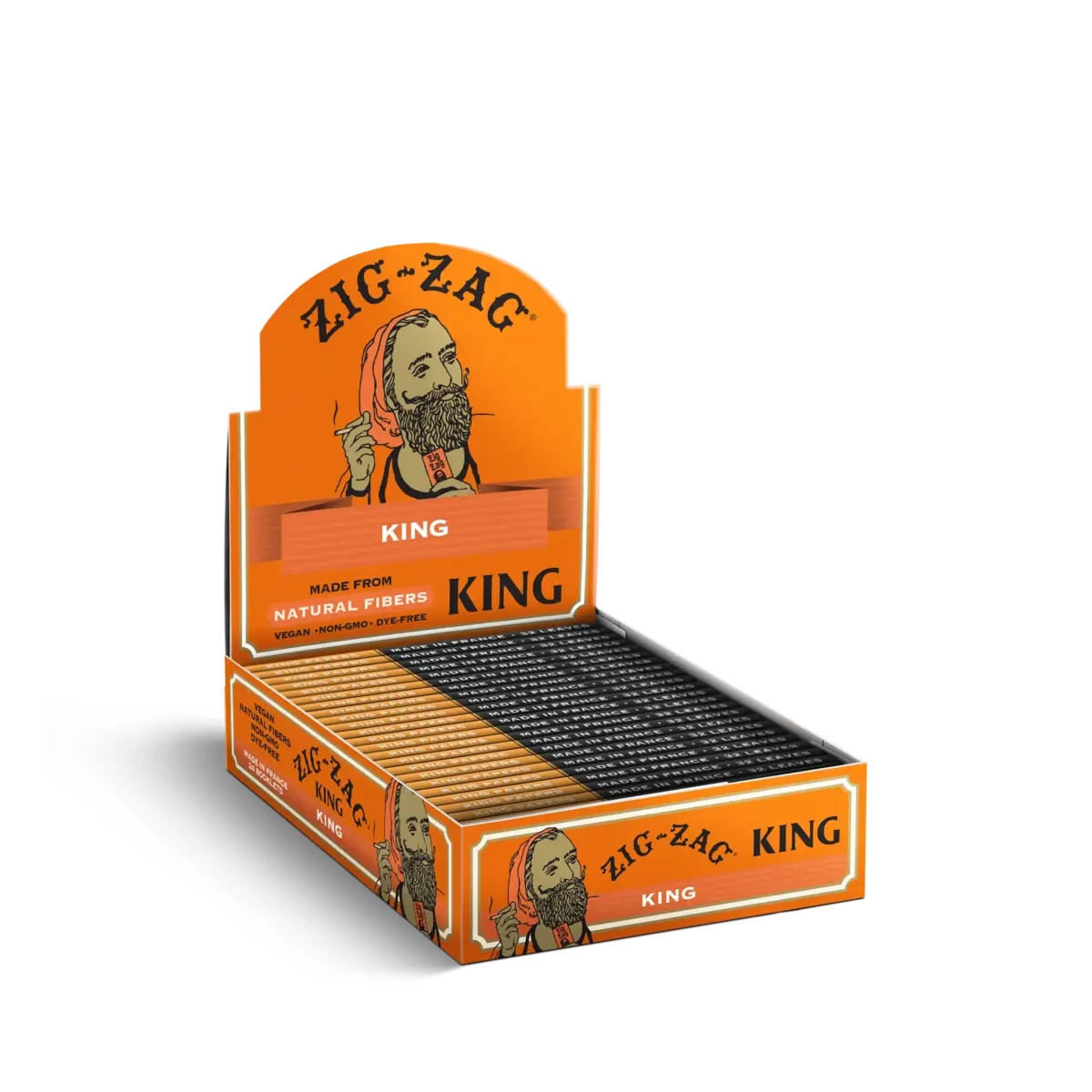 😎 ZIG ZAG BLACK KING SIZE CIGARETTE PAPER 💚 24 BOOKLET 💛 SLOW SMOOTH BURNING