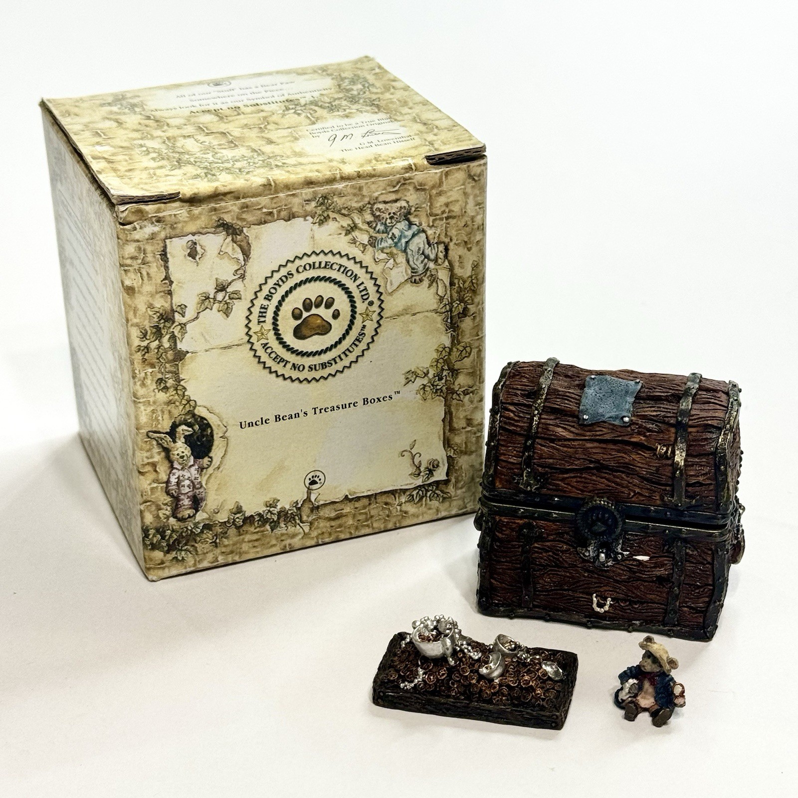 Boyds Bears Uncle Bean’s Treasure Indy’s Treasure Chest Pirate McNibble 392103