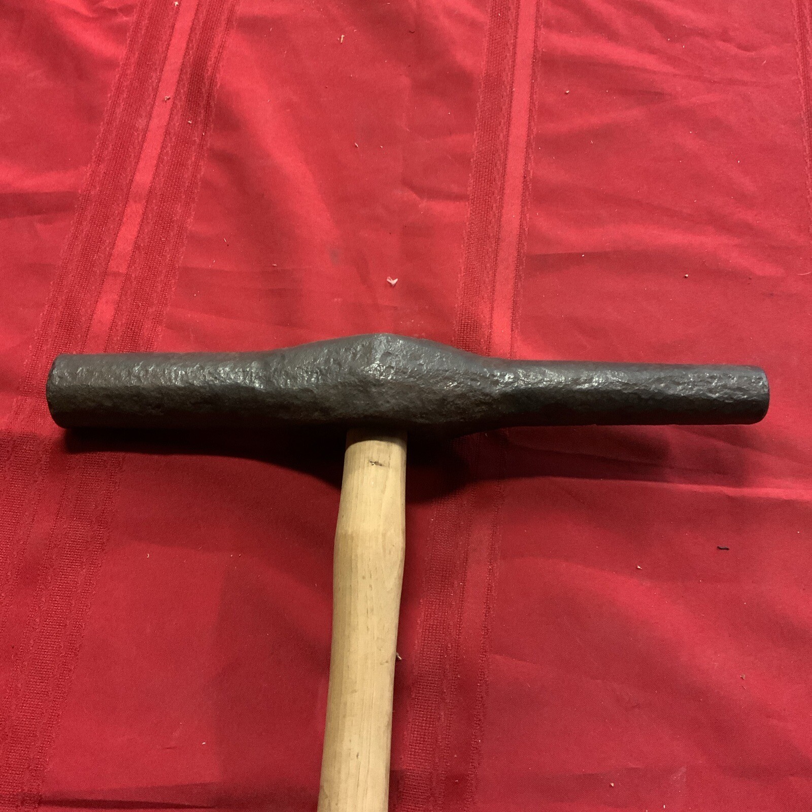 Warwood Iron Blacksmith Two Sided Round Pick 1” And 1 1/2” Spike Pick 10.5 Lbs