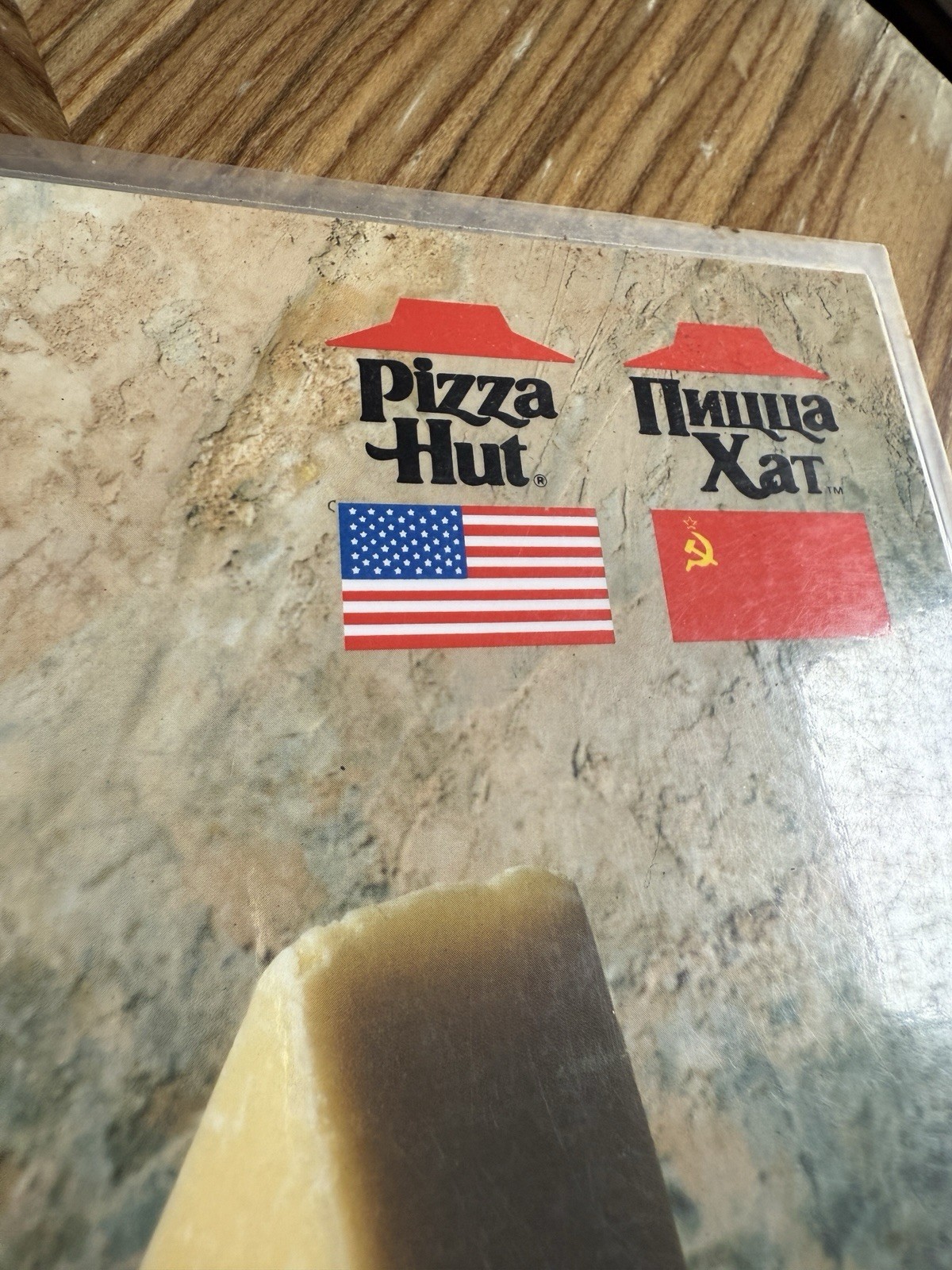 Vintage Pizza Hut Menu USSR Moscow Early 1990s Cold War Soviet Union Rare