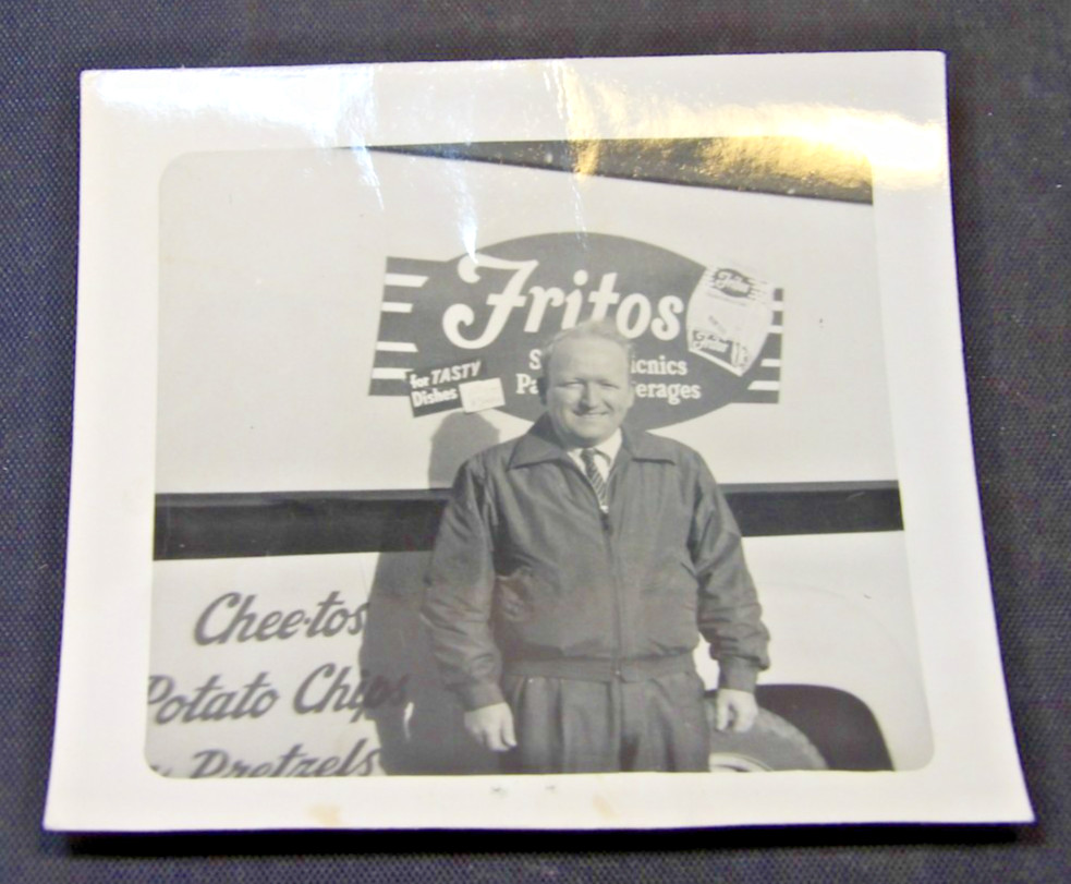 Outstanding Circa 1950's Fritos Chips Delivery Driver Photo-Original
