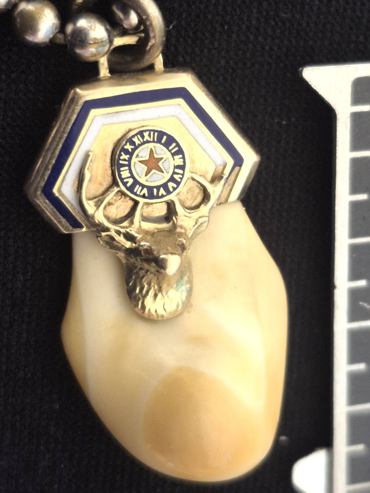 Antique 14K Gold Elks Tooth Pendant Fob BPOE Fraternal Enamel Clock + Pinbacks Antique 14K Gold Elks Tooth Pendant Fob BPOE Fraternal Enamel Clock + Pinbacks