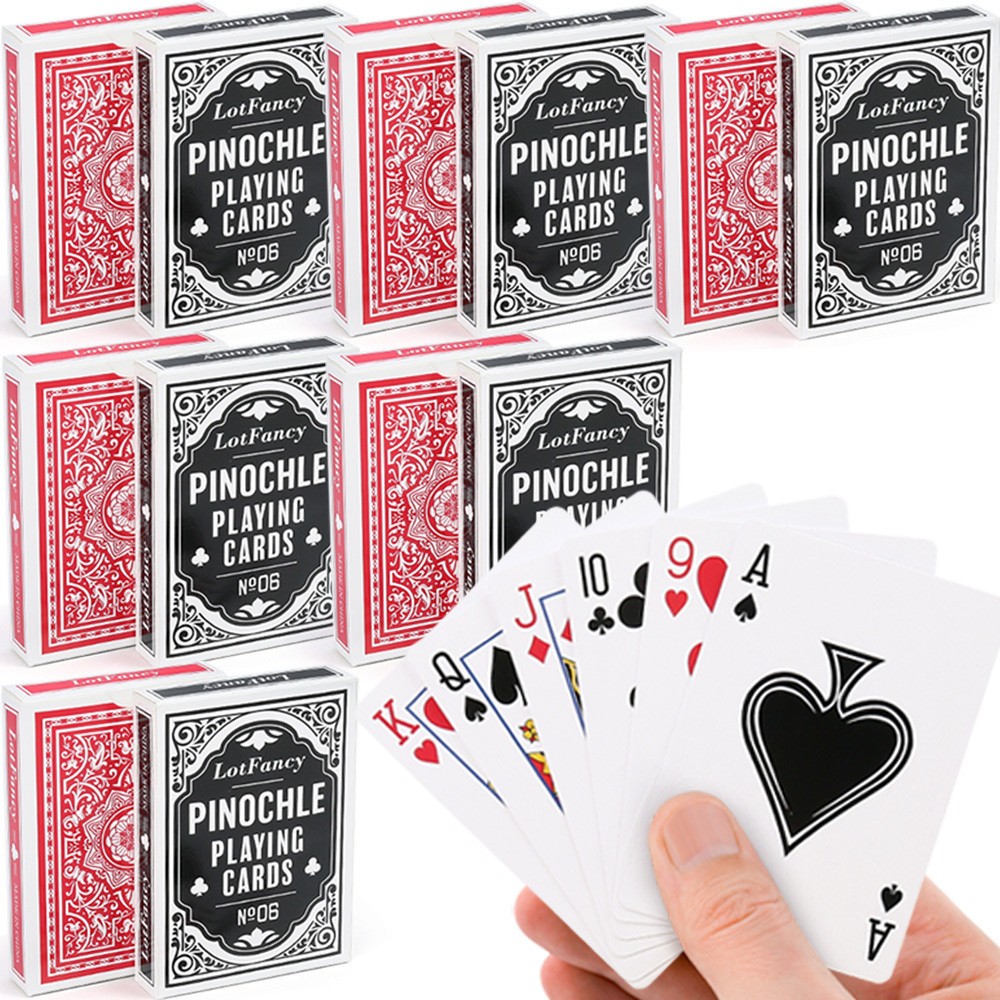 12 Decks Pinochle Playing Cards Poker Size 2.5\ 12 Decks Pinochle Playing Cards Poker Size 2.5\