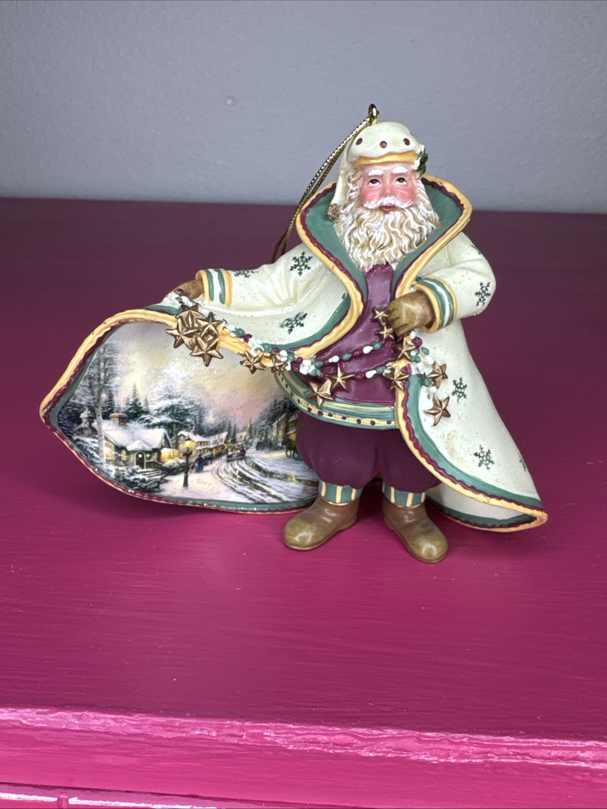 Thomas Kinkade Ashton Drake Old World Santa MAINSTREET AT CHRISTMAS Ornament Thomas Kinkade Ashton Drake Old World Santa MAINSTREET AT CHRISTMAS Ornament