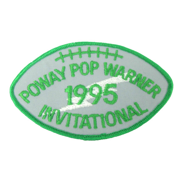 Vintage Popway Pop Warner 1995 Invitational Patch Popway High School Football 