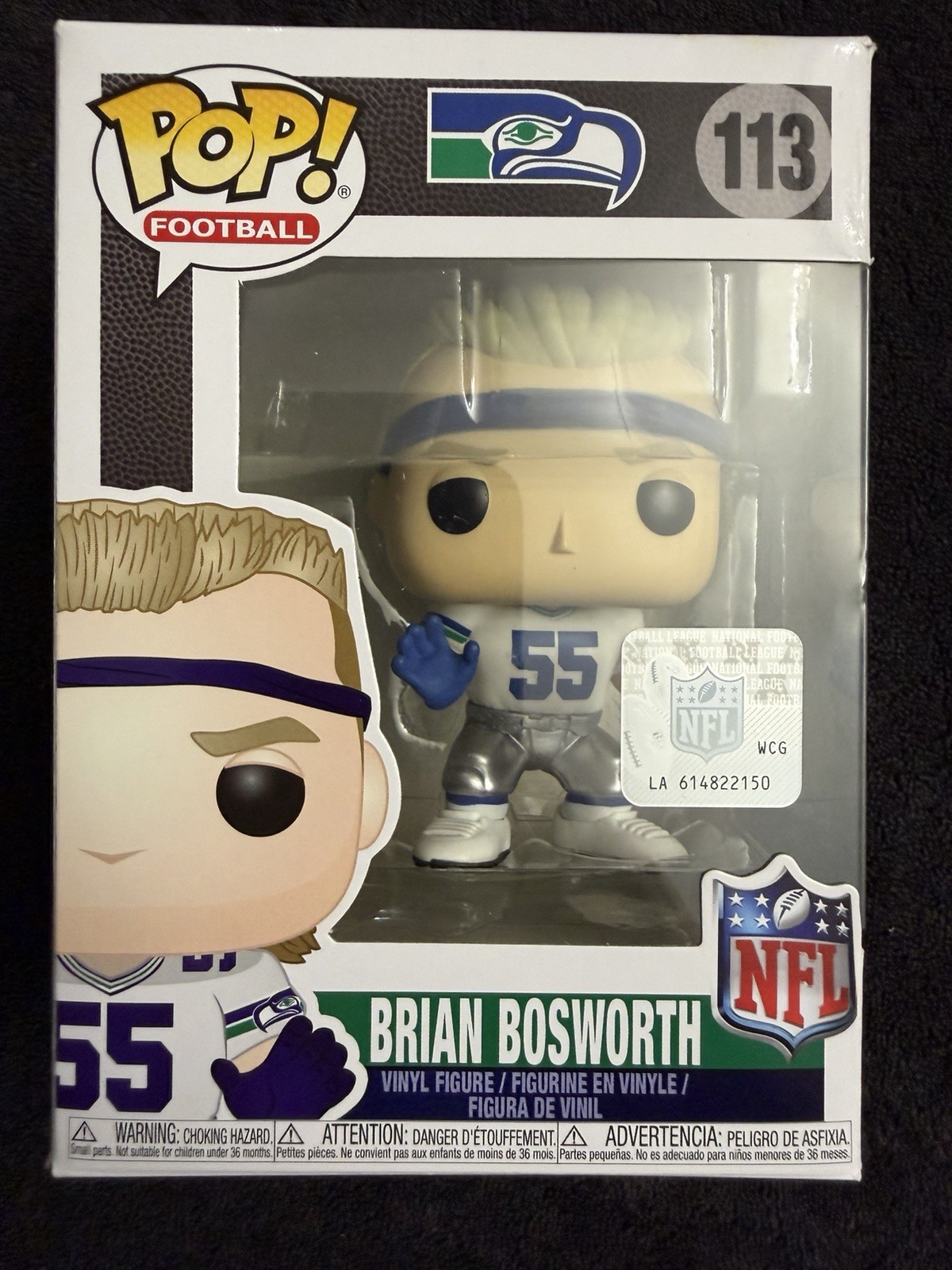 Funko Pop NFL - Brian Bosworth #113 Seattle Seahawks