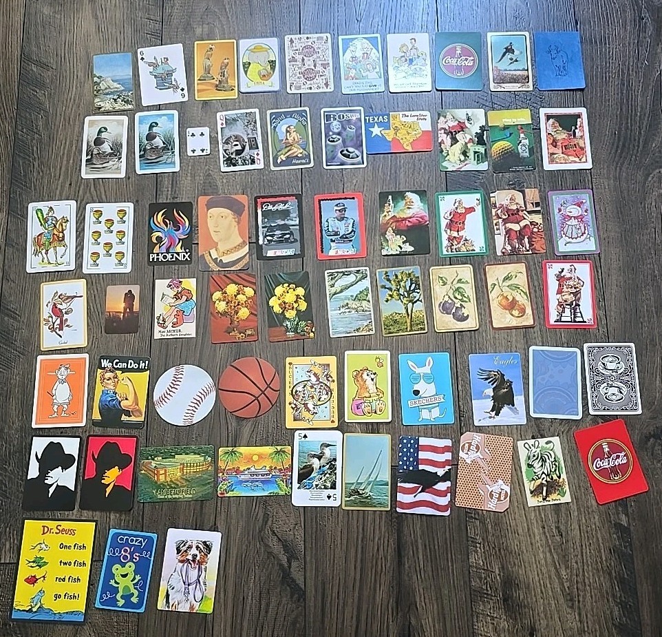 Lot of 63 Vtg to Modern Swap Playing Cards Ephemera Junk Journal Animal More Lot of 63 Vtg to Modern Swap Playing Cards Ephemera Junk Journal Animal More