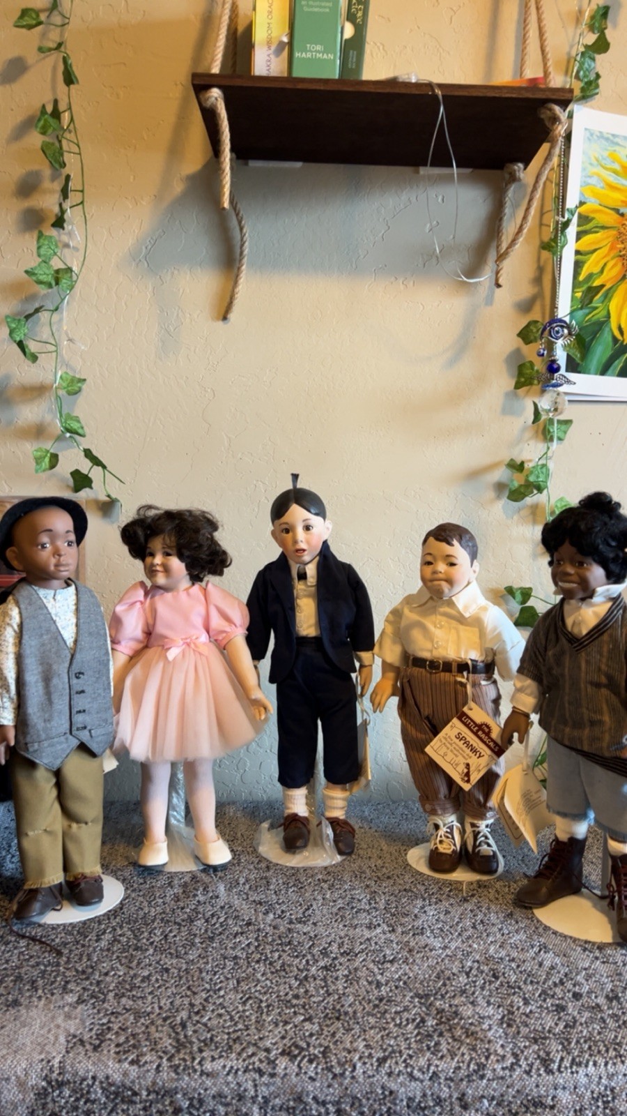 1993. Hamilton Collection Little Rascals Porcelain Doll Lot of 5