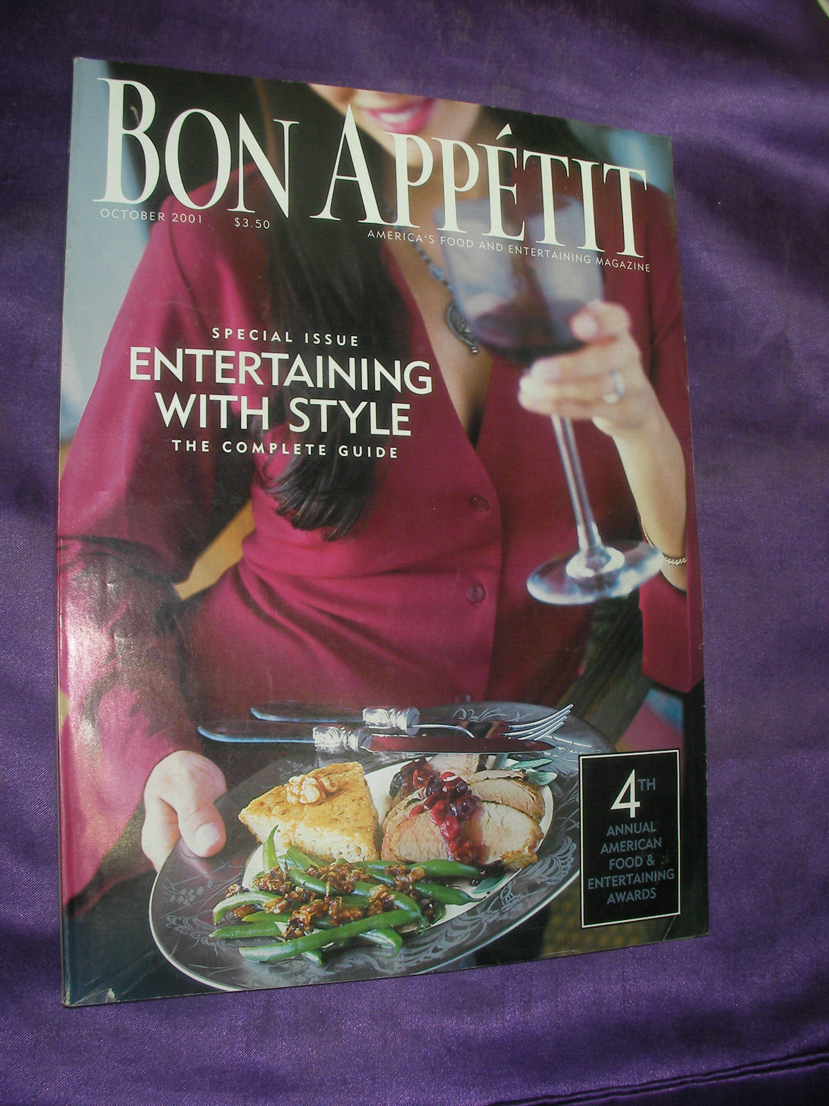 Bon Appetit Recipe Cooking Magazine October 2001 V46 #10 Special Issue Guide