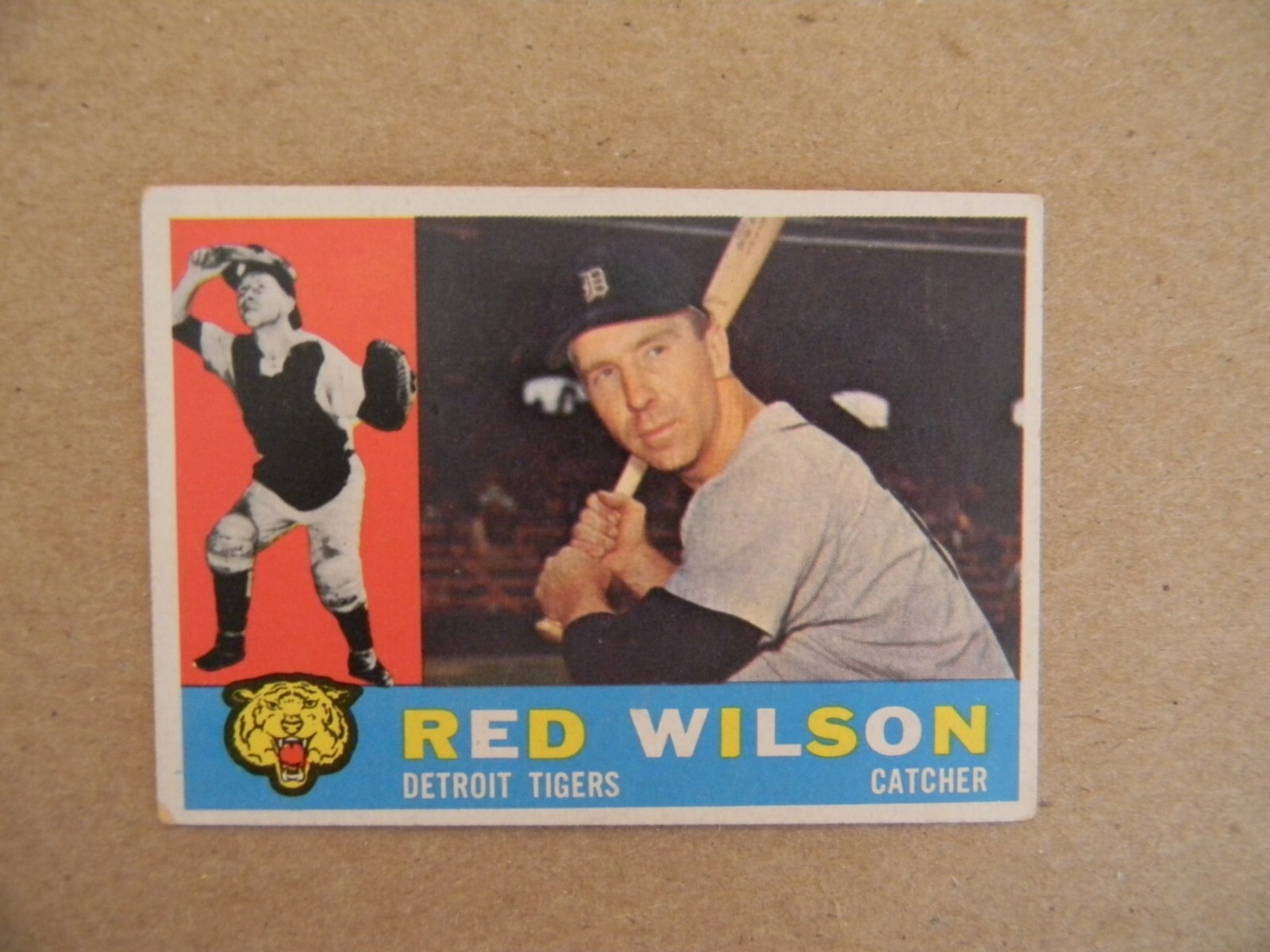 1960 Topps Baseball Card 379 Red Wilson