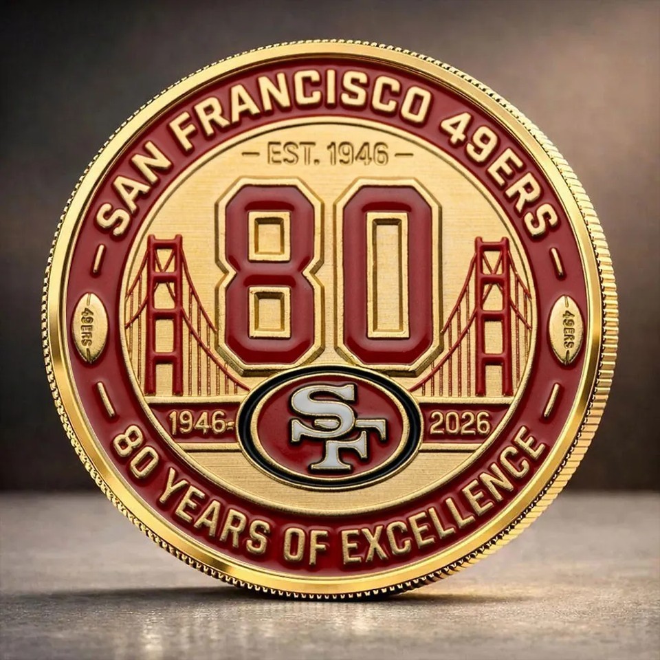49ers 80th Anniversary Commemorative Coin