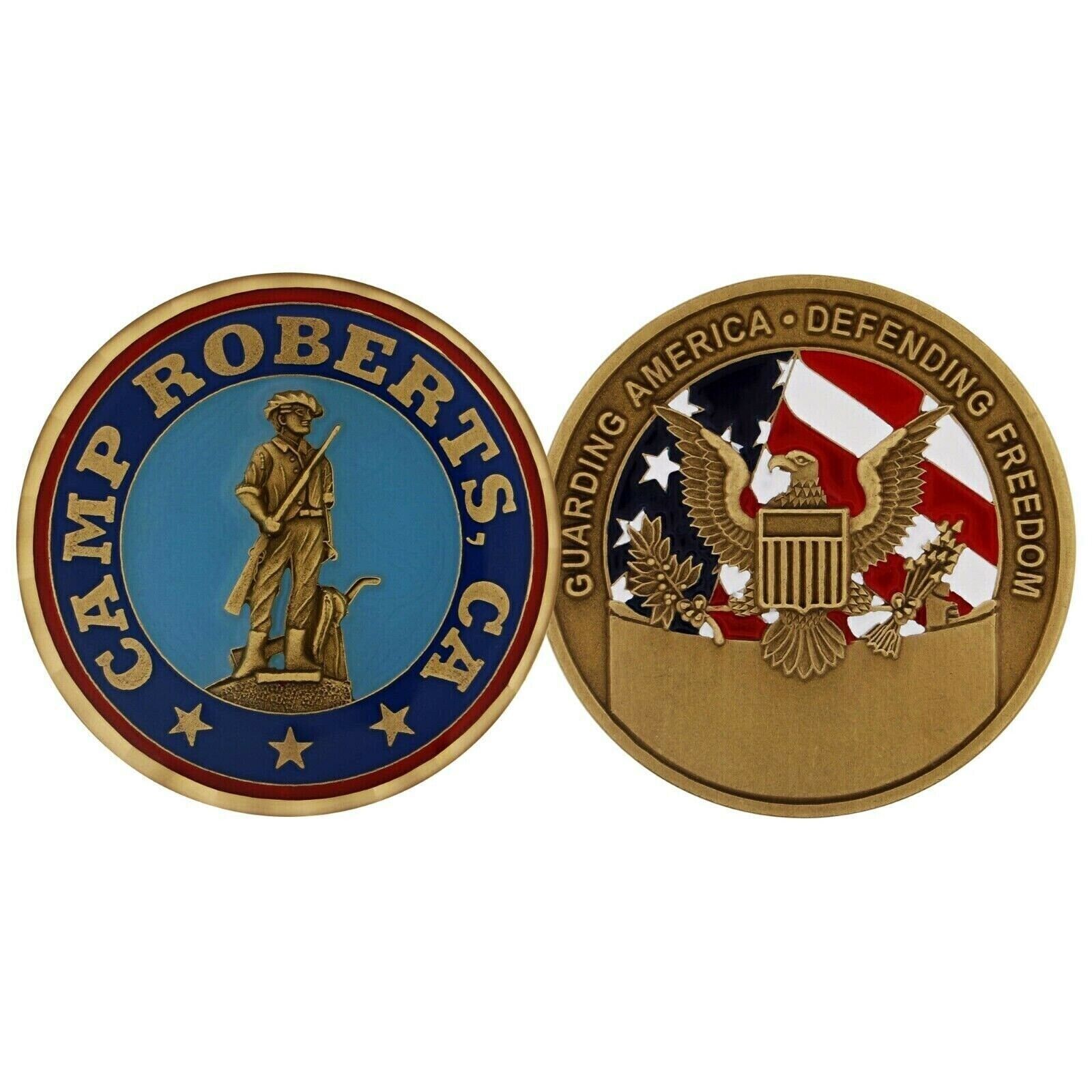 Camp Roberts w/US Seal Challenge Coin