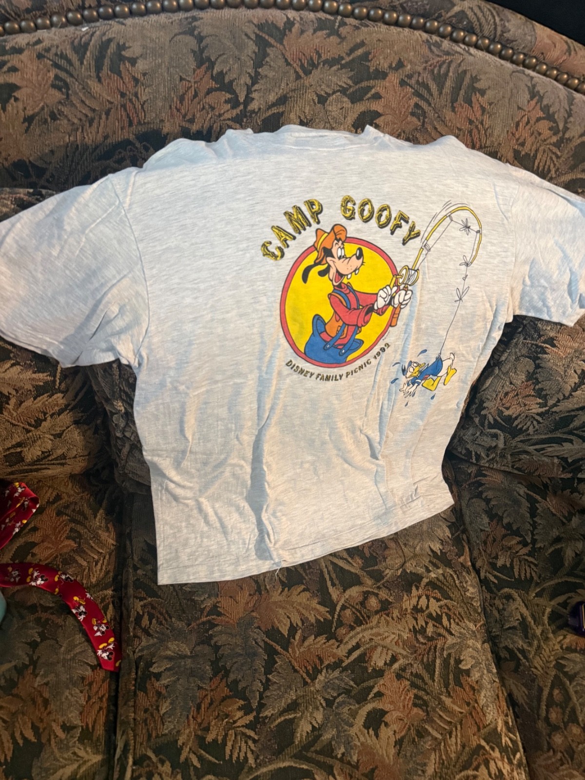 Vintage 1992 Disney Family Picnic Camp Goofy T Shirt Large USA Made Hanes Beefy Vintage 1992 Disney Family Picnic Camp Goofy T Shirt Large USA Made Hanes Beefy