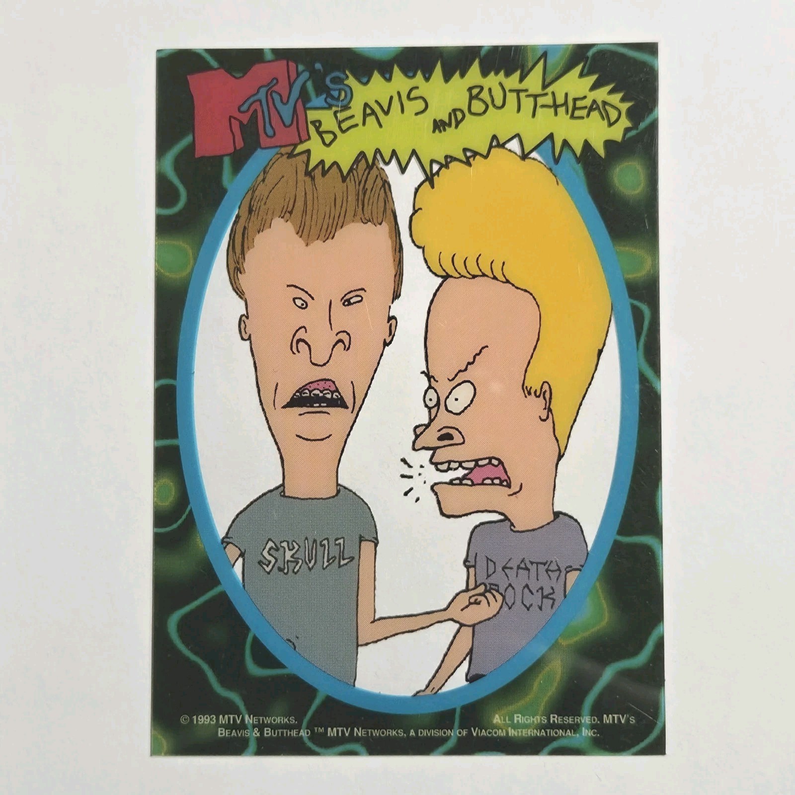1993 MTV\'s Beavis & Butthead Clear Cell Acetate Promotional Card True RC...
