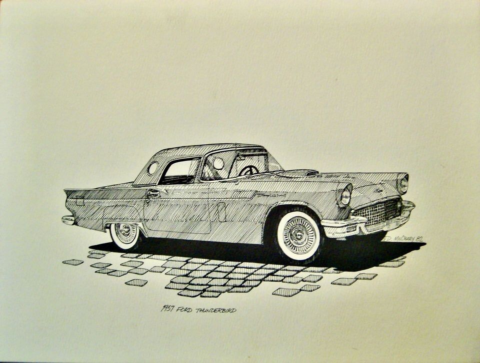 TEN-AUTOMOTIVE FINE ARTIST DAN McCRARY CLASSIC '50'-'60'S CAR PRINTS TEN-AUTOMOTIVE FINE ARTIST DAN McCRARY CLASSIC '50'-'60'S CAR PRINTS