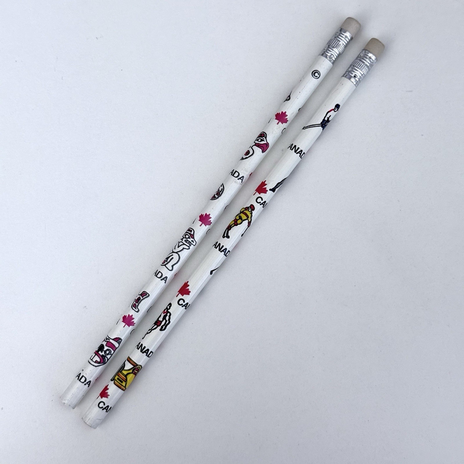 Vintage Canada Pencils Hockey Design Lot of 2 NEW