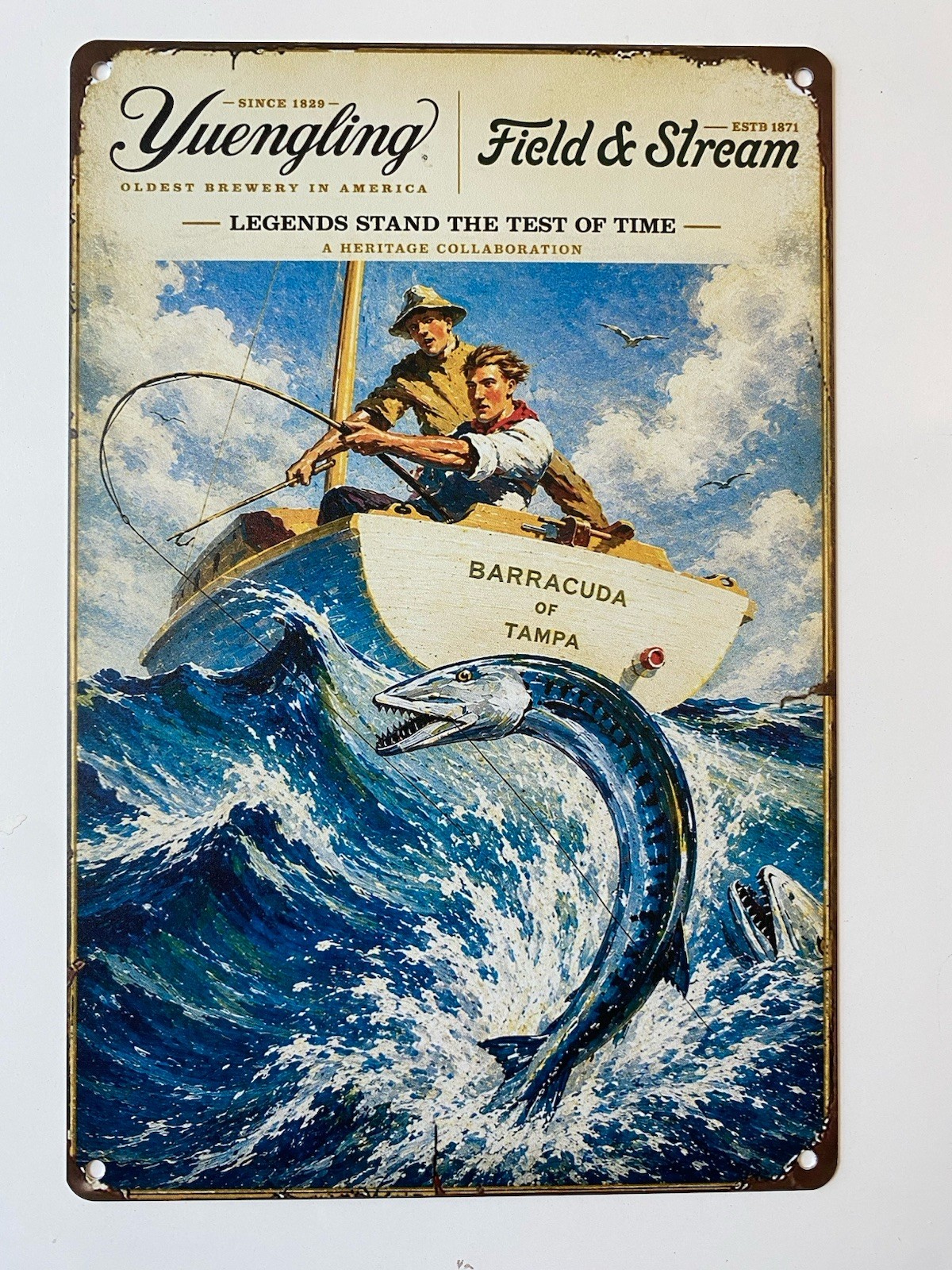 Yuengling Beer Sign - Field & Stream - Pottsville Pennsylvania Light Lager