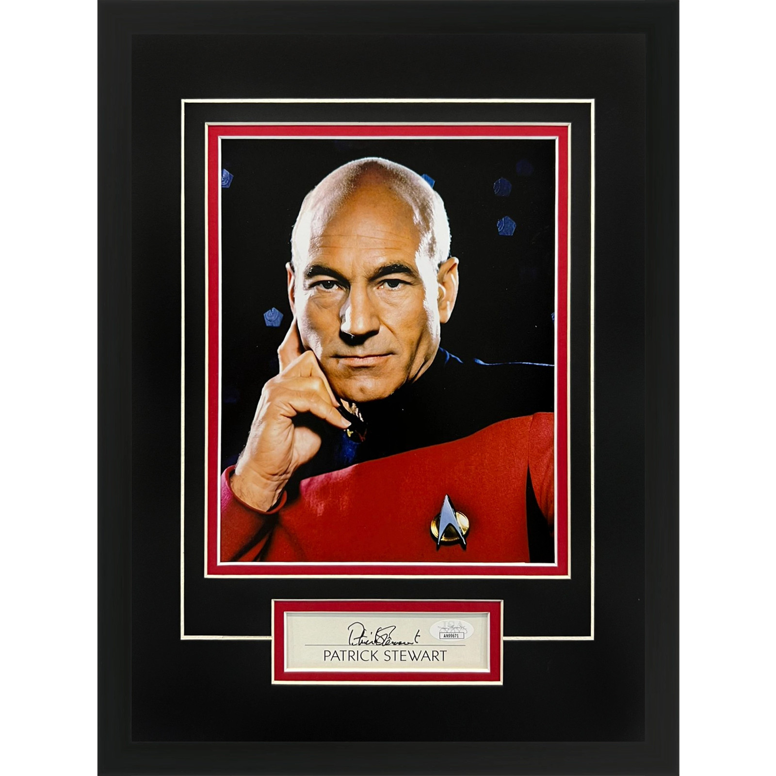 Patrick Stewart Autographed Star Trek 8x10 Photo Signature Series Frame - JSA Patrick Stewart Autographed Star Trek 8x10 Photo Signature Series Frame - JSA