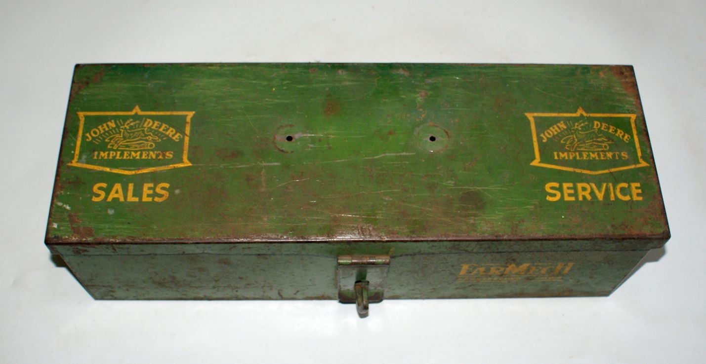 John Deere Tractor Tool Box Toolbox Farmech Antique Vintage No Dealer