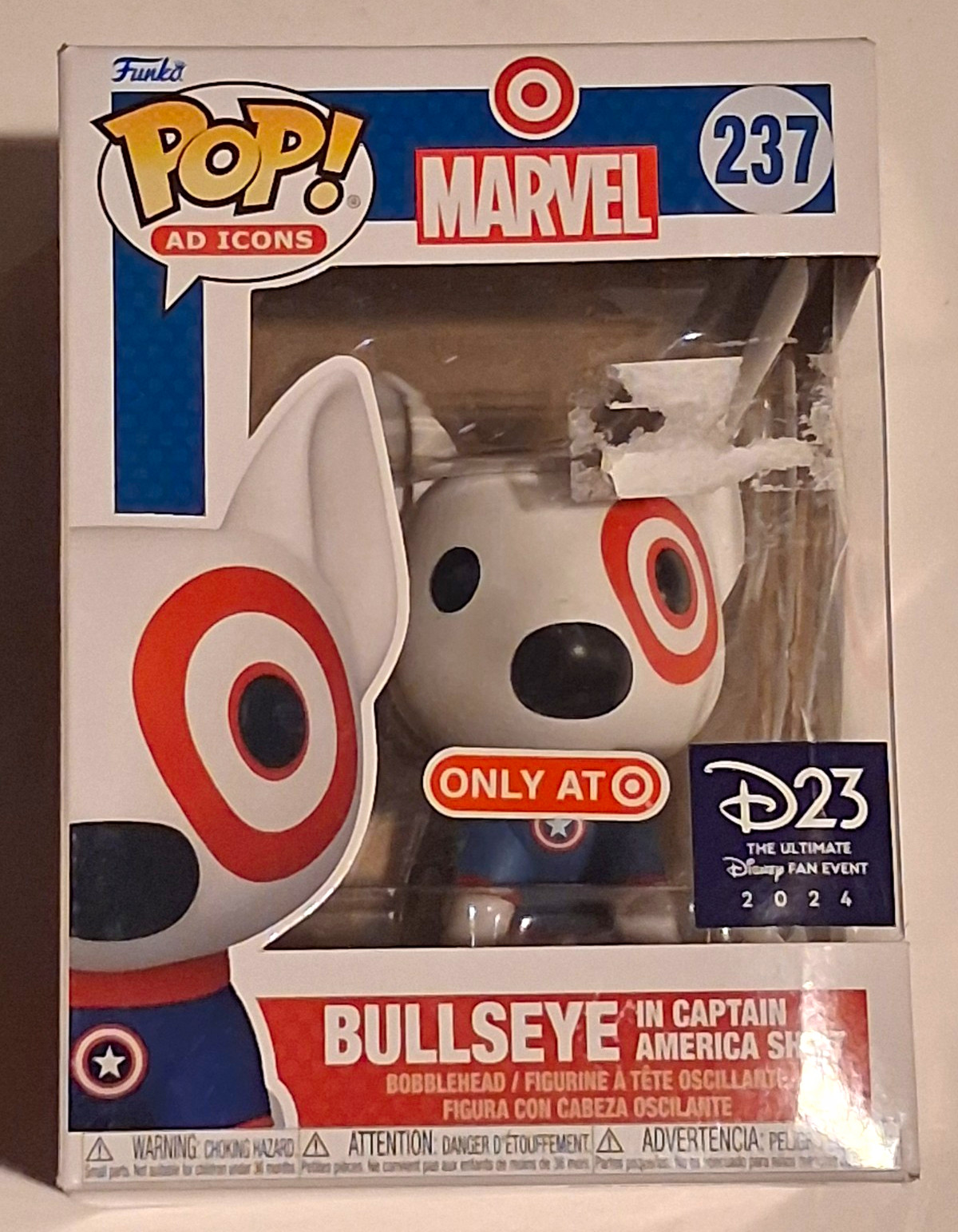 Funko Pop Ad Icons Marvel Bullseye Captain America Shirt #237 Target 2024