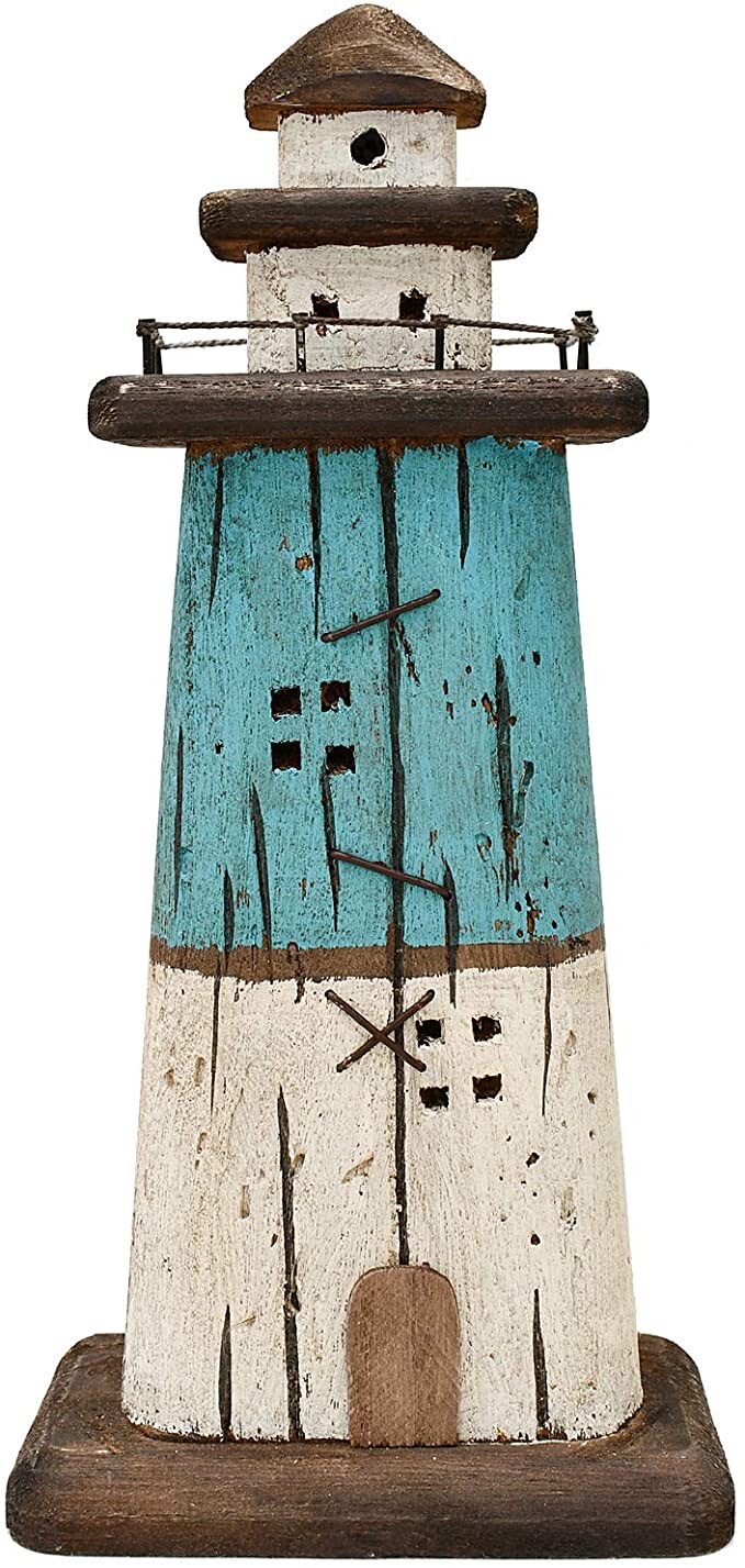 Wooden Lighthouse Decor,Handcrafted Lighthouse Nautical Themed Home Decoration Wooden Lighthouse Decor,Handcrafted Lighthouse Nautical Themed Home Decoration
