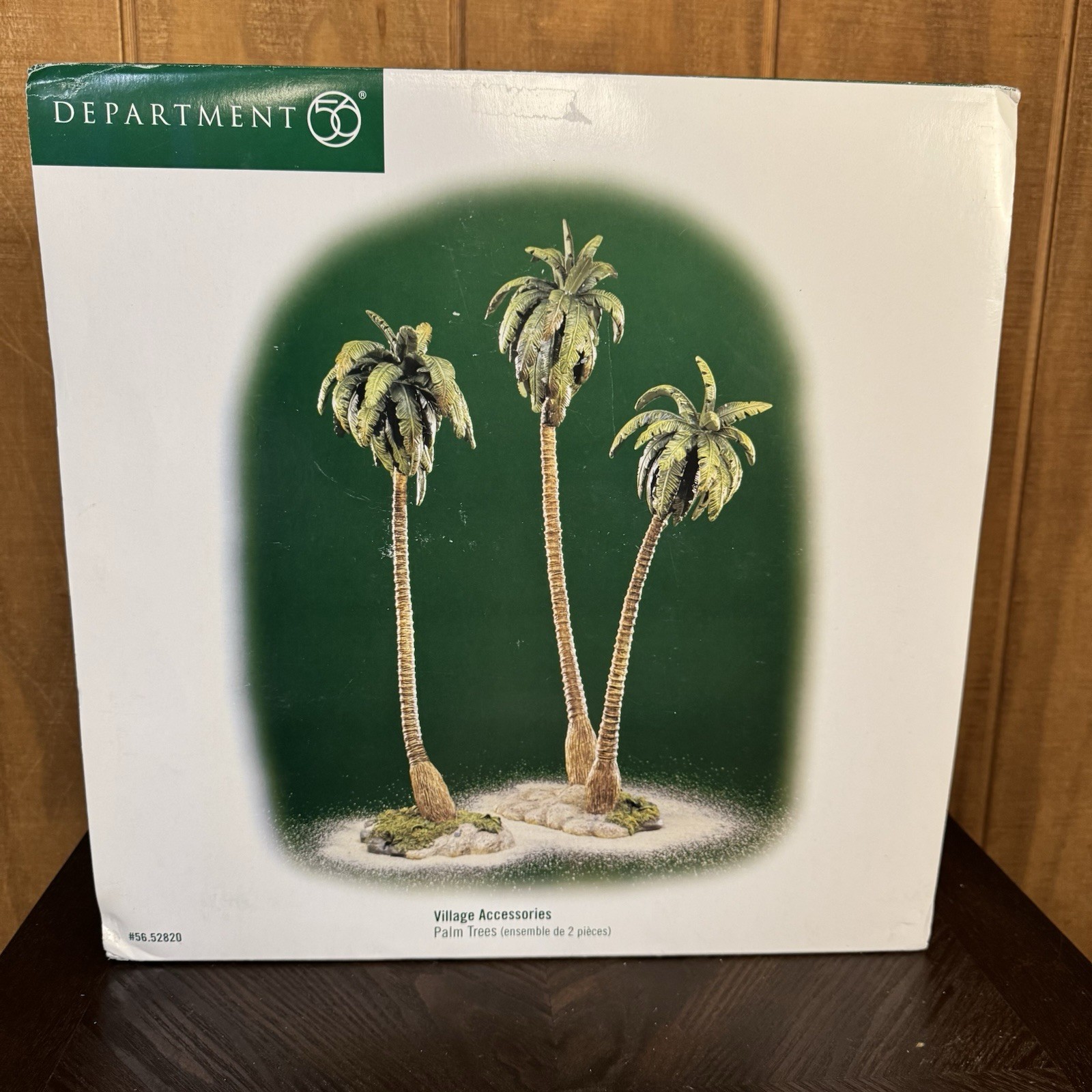 VTG 1999 Dept 56 Palm Trees Village Accessories in Original Box -Please Read VTG 1999 Dept 56 Palm Trees Village Accessories in Original Box -Please Read