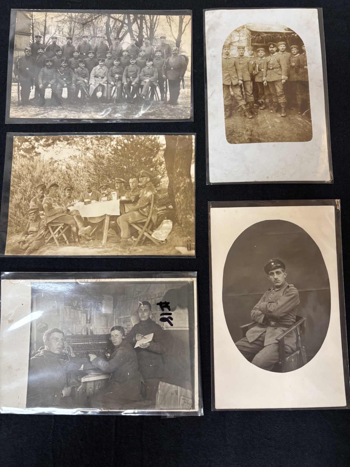  World War 1 photos and postcards lot of 5