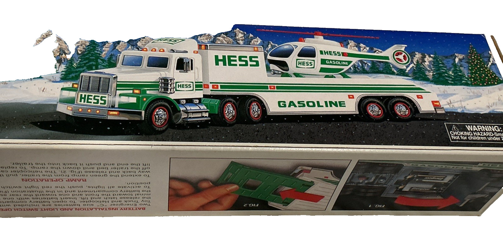 1995 Hess Gasoline/Fuel Toy Truck and Helicopter with Original Box Vintage NIB 1995 Hess Gasoline/Fuel Toy Truck and Helicopter with Original Box Vintage NIB