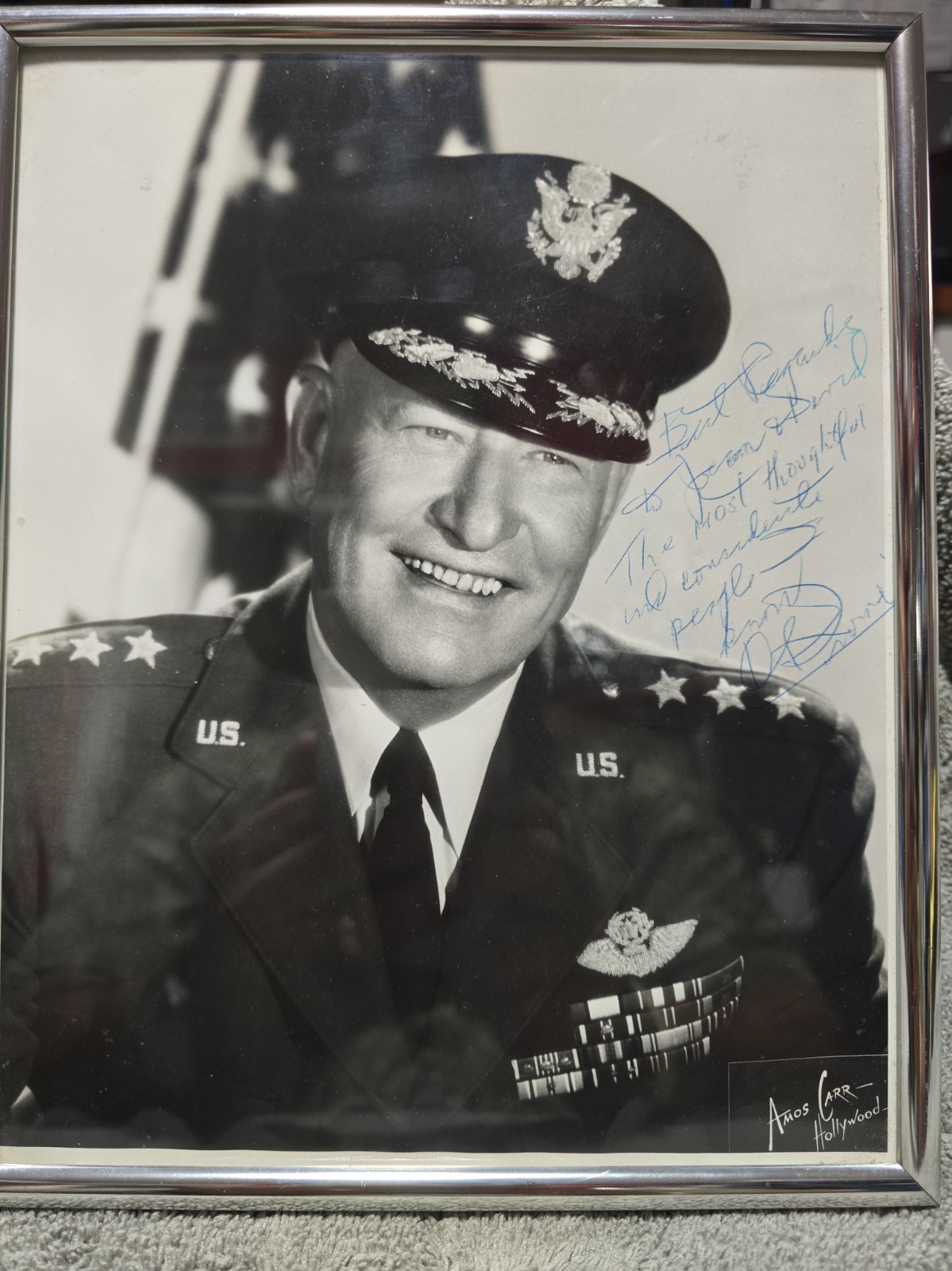 Amos Carr Hollywood Portrait 8X10 With Signature