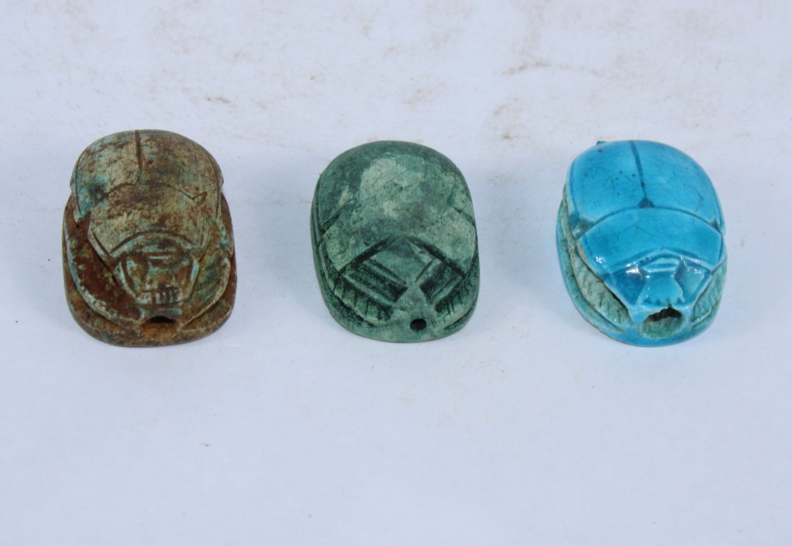 3 RARE ANCIENT EGYPTIAN ANTIQUE PHARAONIC SCARAB Stone Egypt History (A+) 3 RARE ANCIENT EGYPTIAN ANTIQUE PHARAONIC SCARAB Stone Egypt History (A+)