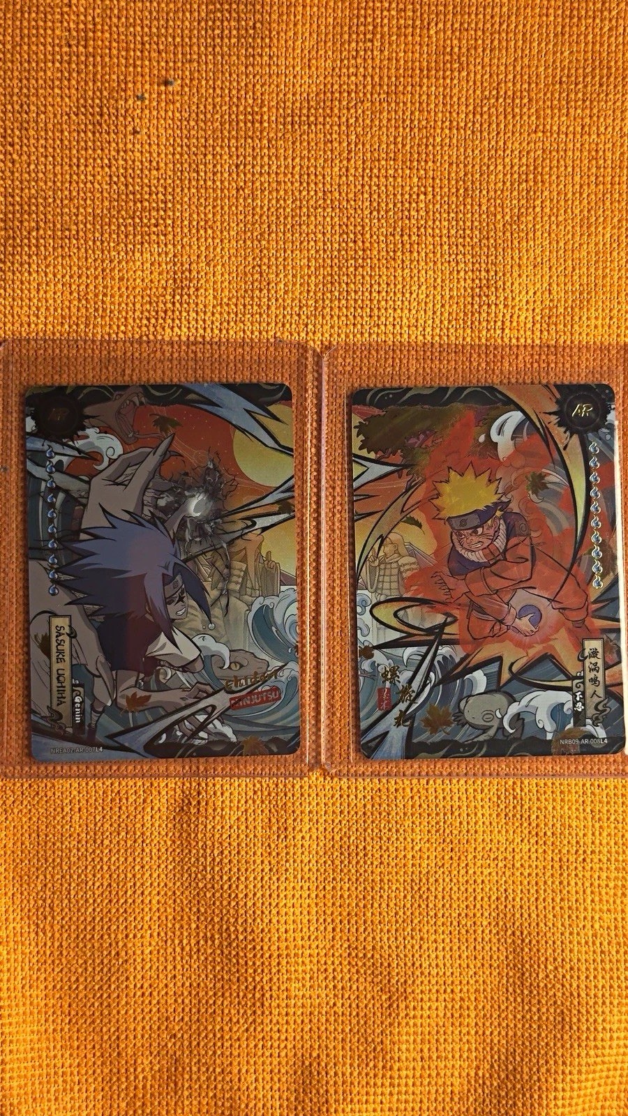 KAYOU Naruto 2-Card Lot Naruto Uzumaki Sasuke AR
