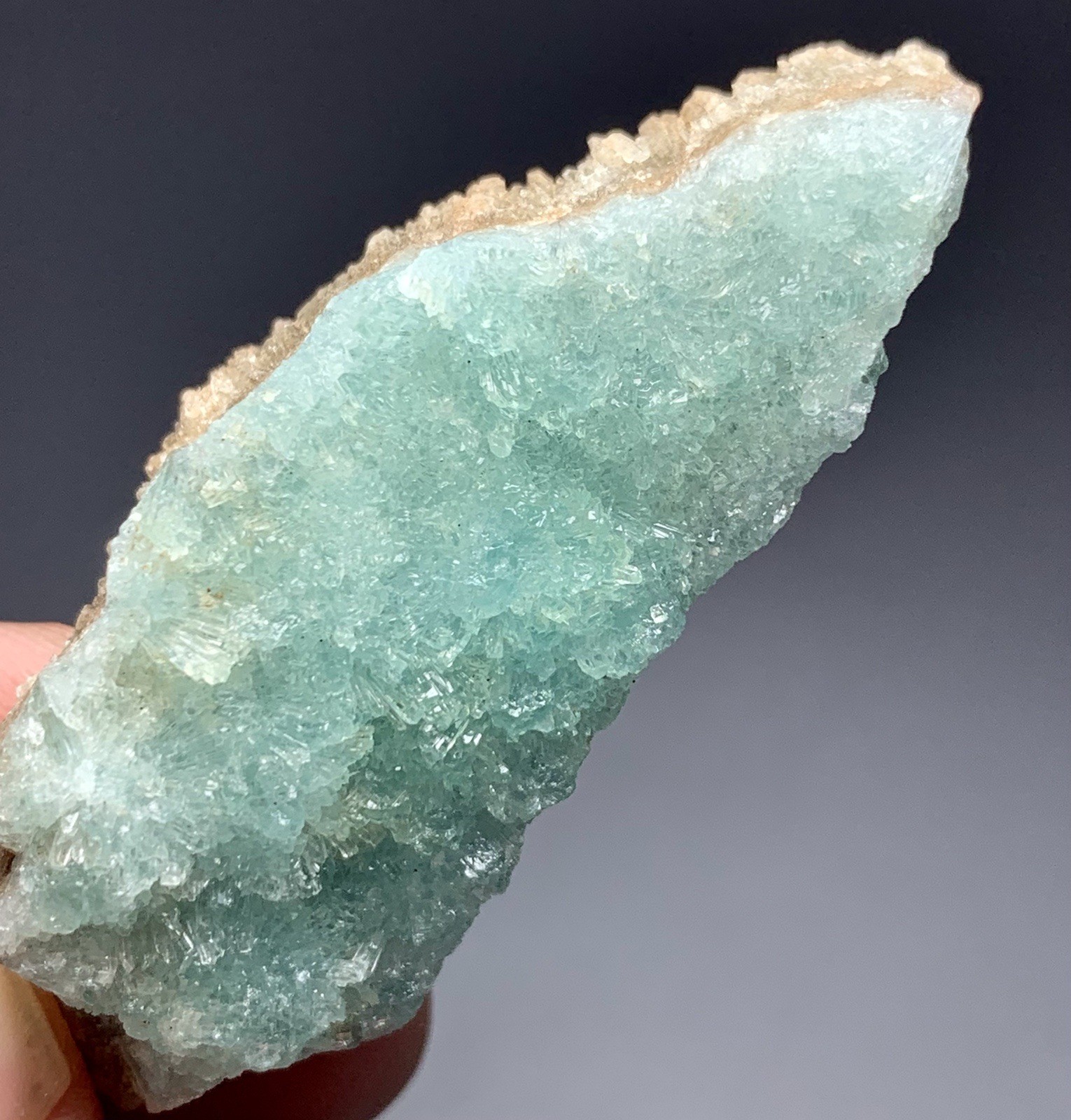 22 Gram Blue Aragonite/ Smithsonite Specimen From Afghanistan. 22 Gram Blue Aragonite/ Smithsonite Specimen From Afghanistan.