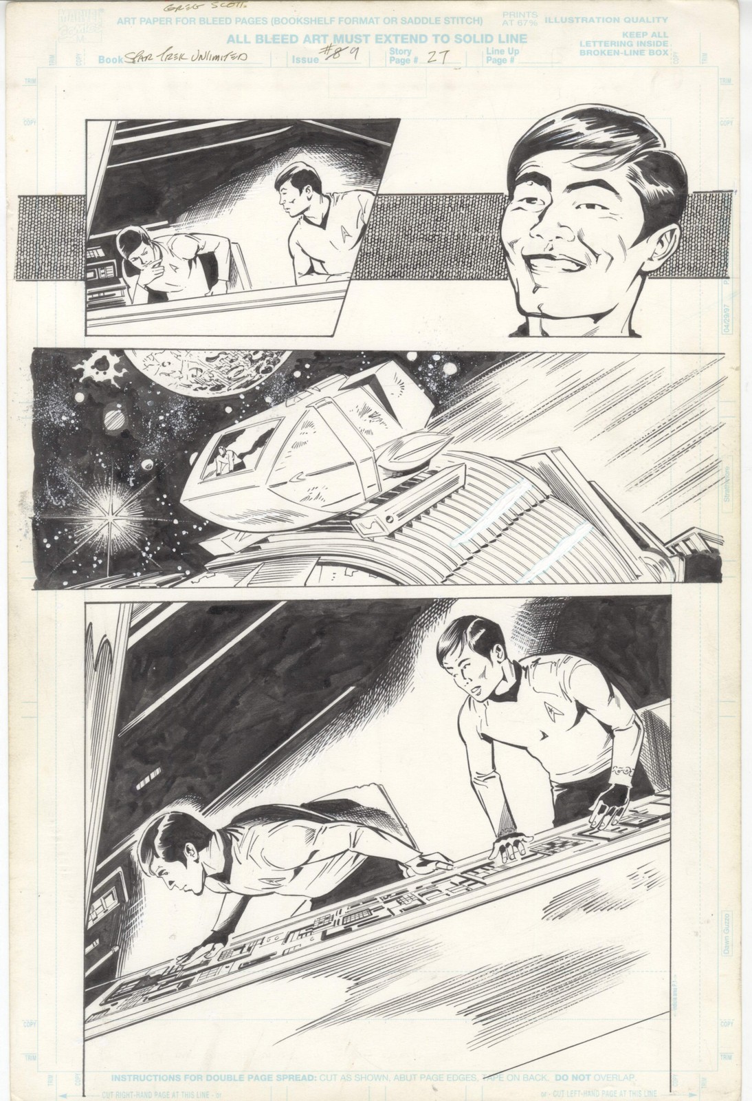 Star Trek Unlimited #9 pg 27 Original Comic Art