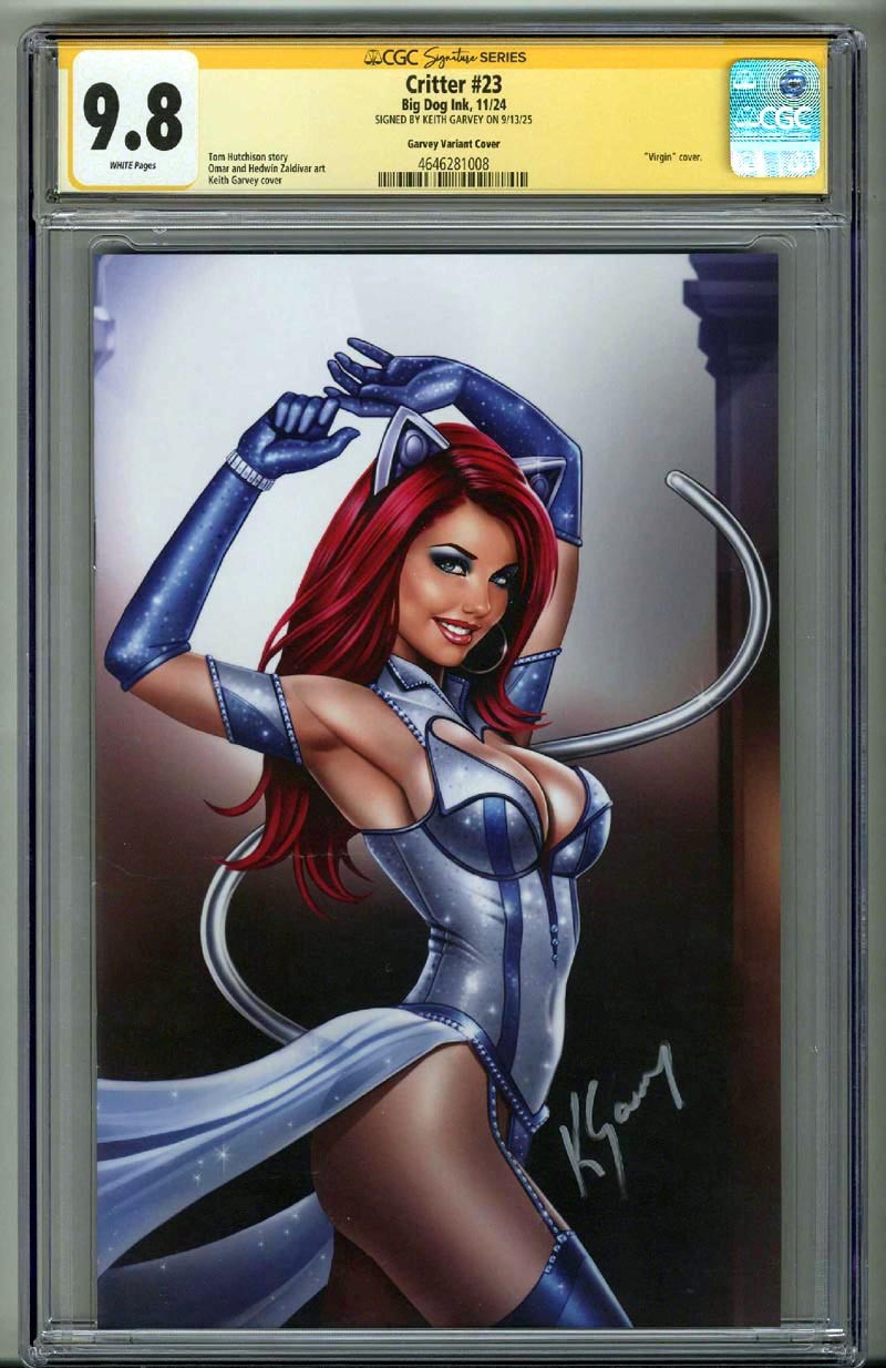 CRITTER #23 CGC 9.8 SS SIGNED KEITH GARVEY VIRGIN VARIANT LE /100 LOW POP 1 RARE