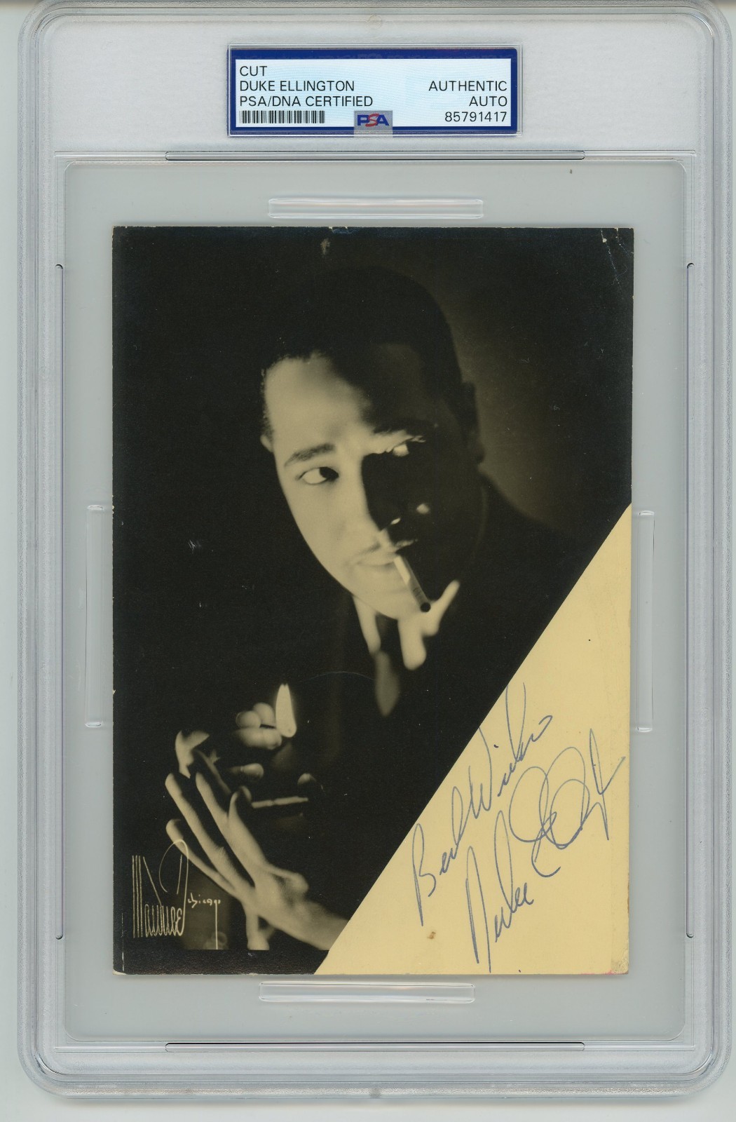 Duke Ellington ~ Signed Autographed Vintage Photograph ~ PSA DNA Encased Duke Ellington ~ Signed Autographed Vintage Photograph ~ PSA DNA Encased