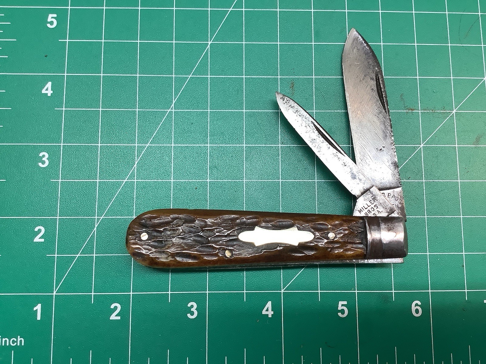 Vintage Miller Brothers 2 Blade Jack Knife Vintage Miller Brothers 2 Blade Jack Knife