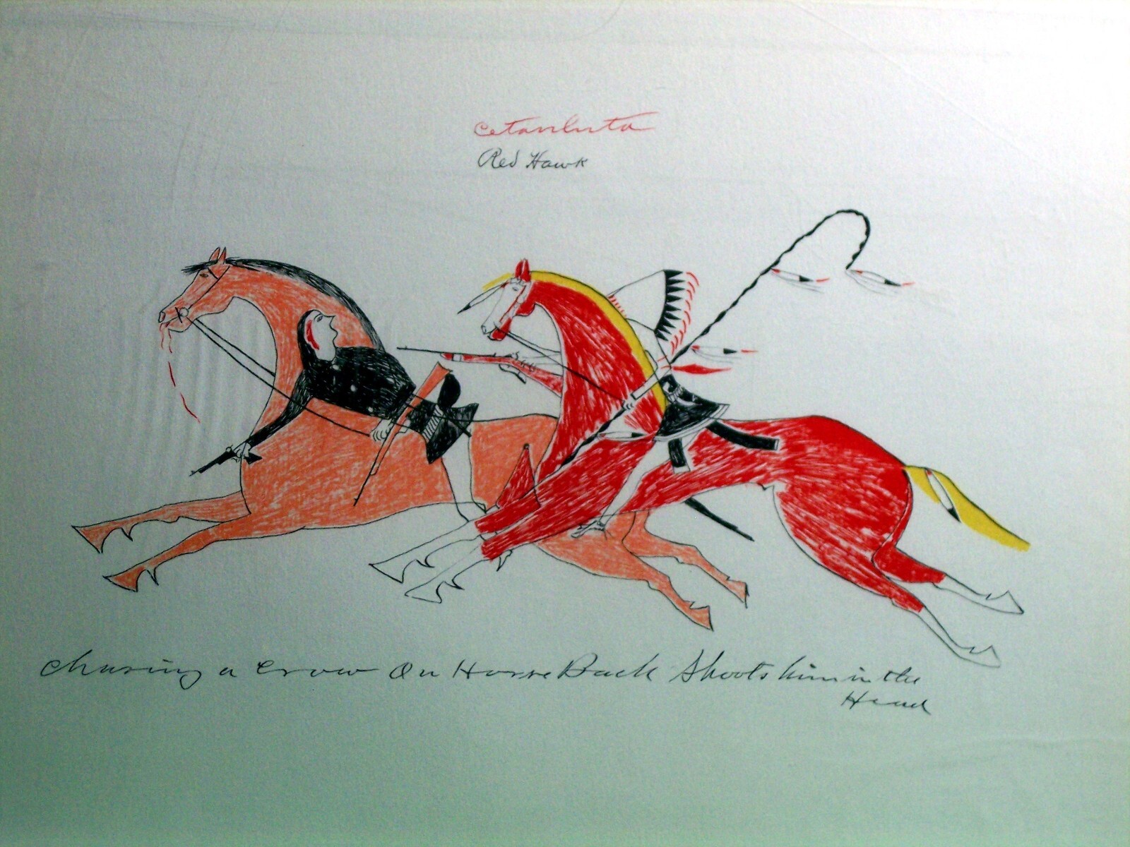 Plains Indian Ledger Book Art - Rare Milwaukee Public Museum 34 Plate Portfolio Plains Indian Ledger Book Art - Rare Milwaukee Public Museum 34 Plate Portfolio
