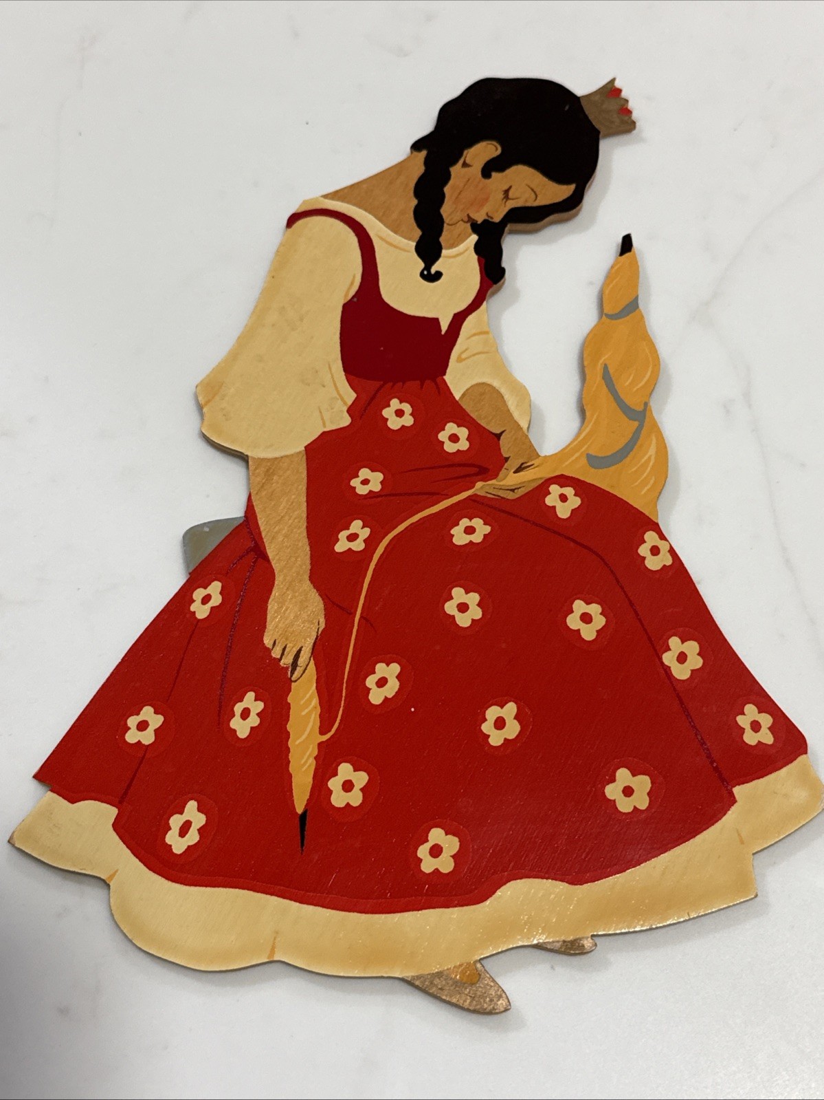 Heller Wooden Sleeping Beauty Wall Art Storybook Fairy Tale 1969 W Germany C