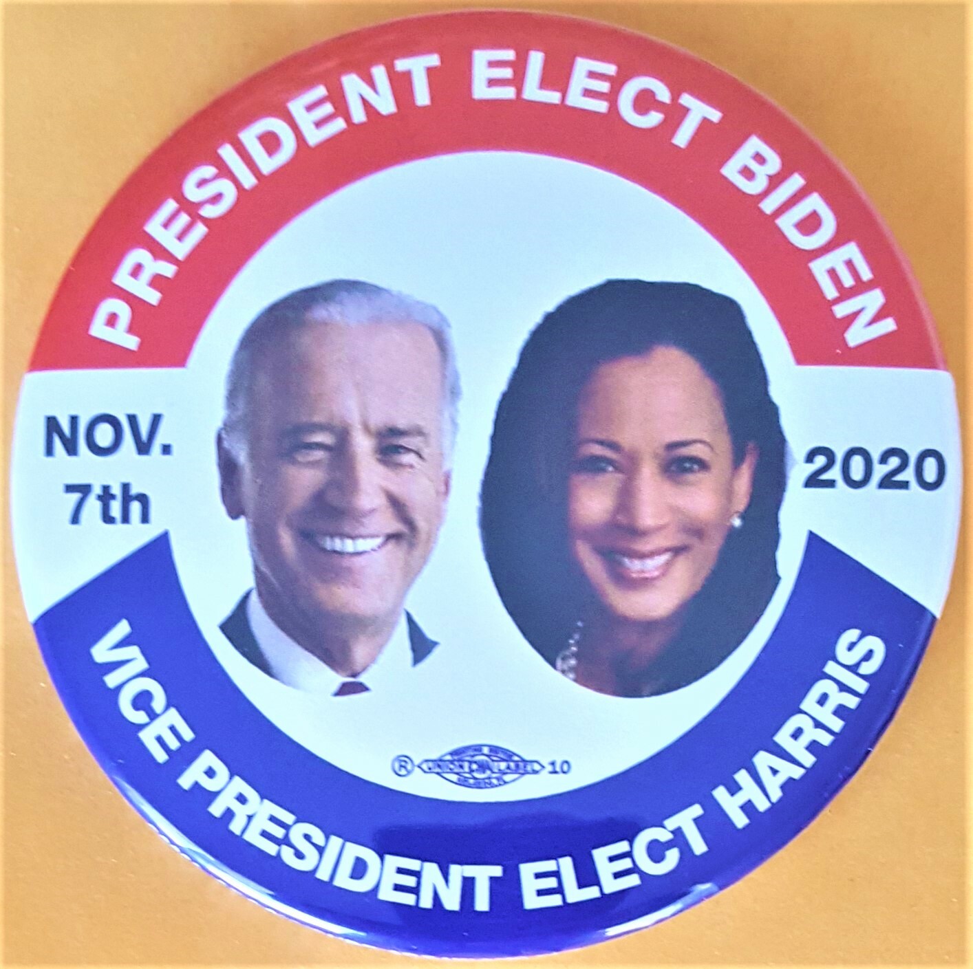 2020 Joe Biden President Elect  Harris Vice Pres. Elect   Campaign Button  3\