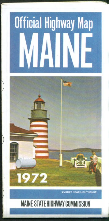 Official Highway & Road Map: Maine 1972