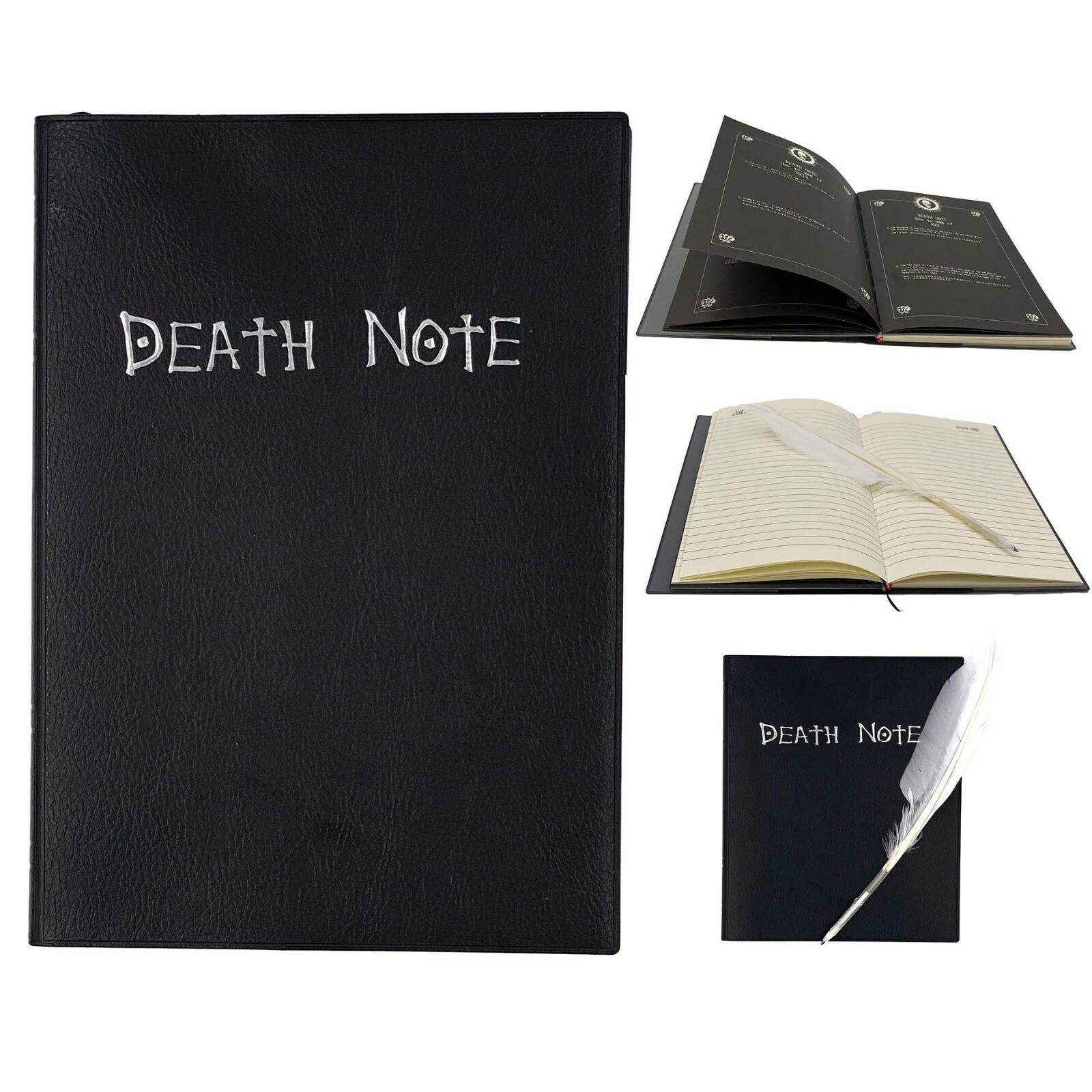 Death Note Notebook Anime Cosplay with Feather Pen