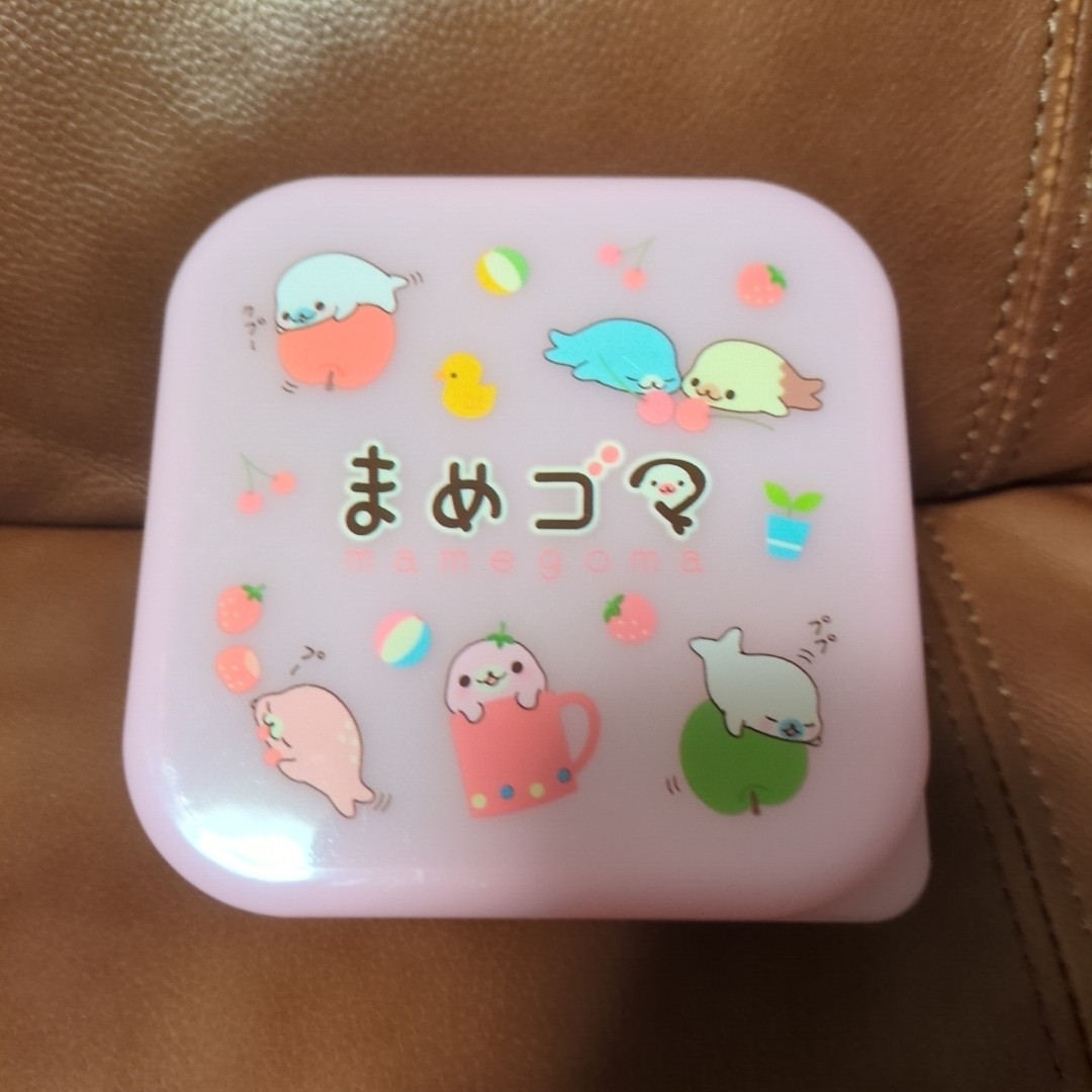 SAN X Mamegoma Dessert Case Tupper Lunch Box 10cm Vintage Showa Heisei SAN X Mamegoma Dessert Case Tupper Lunch Box 10cm Vintage Showa Heisei