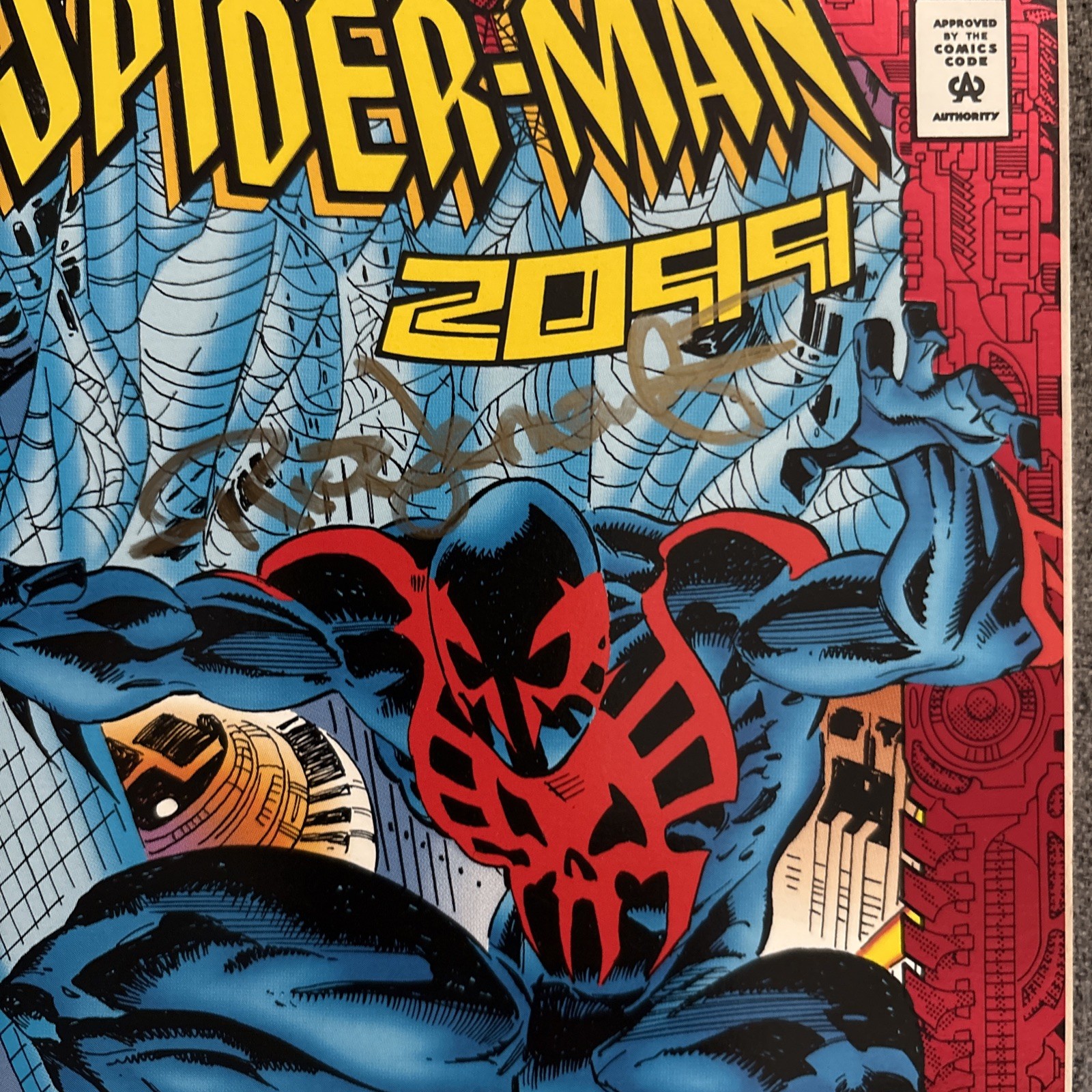 Spider-Man 2099 #1 Marvel Comics 1992 Signed by: Peter David & Rick Leonardi Spider-Man 2099 #1 Marvel Comics 1992 Signed by: Peter David & Rick Leonardi