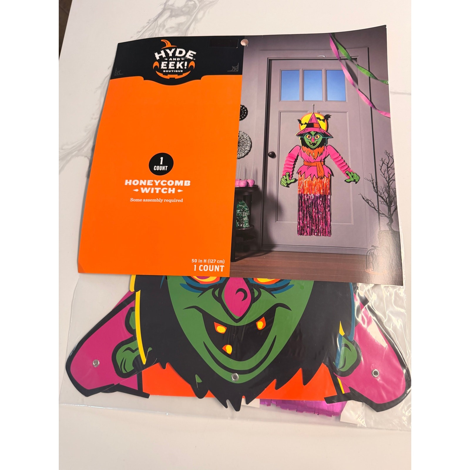 Hyde and Eek Boutique Honeycomb Witch Hanging Halloween Decoration 50” Target