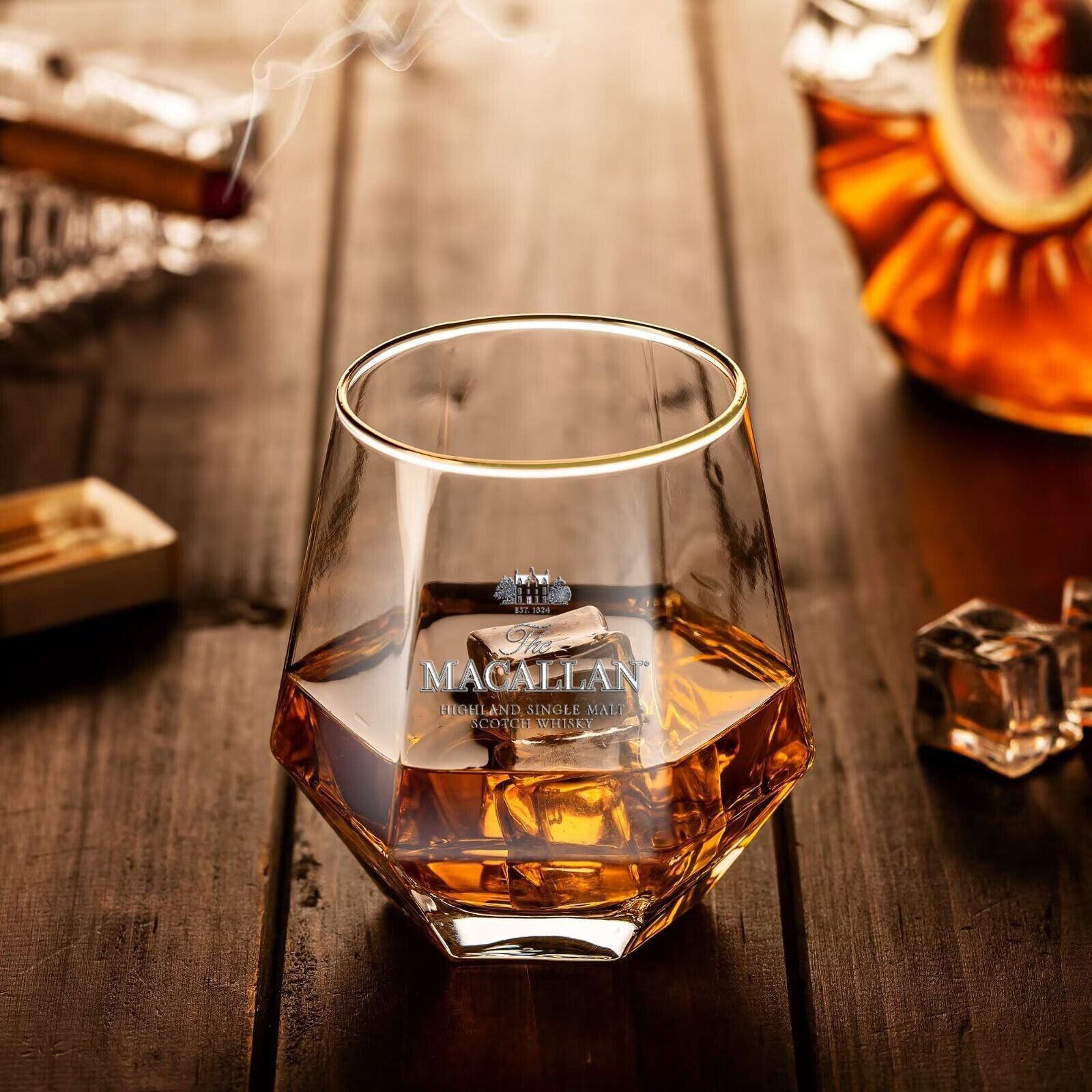MACALLAN Collectible Whiskey Glass 8 Oz