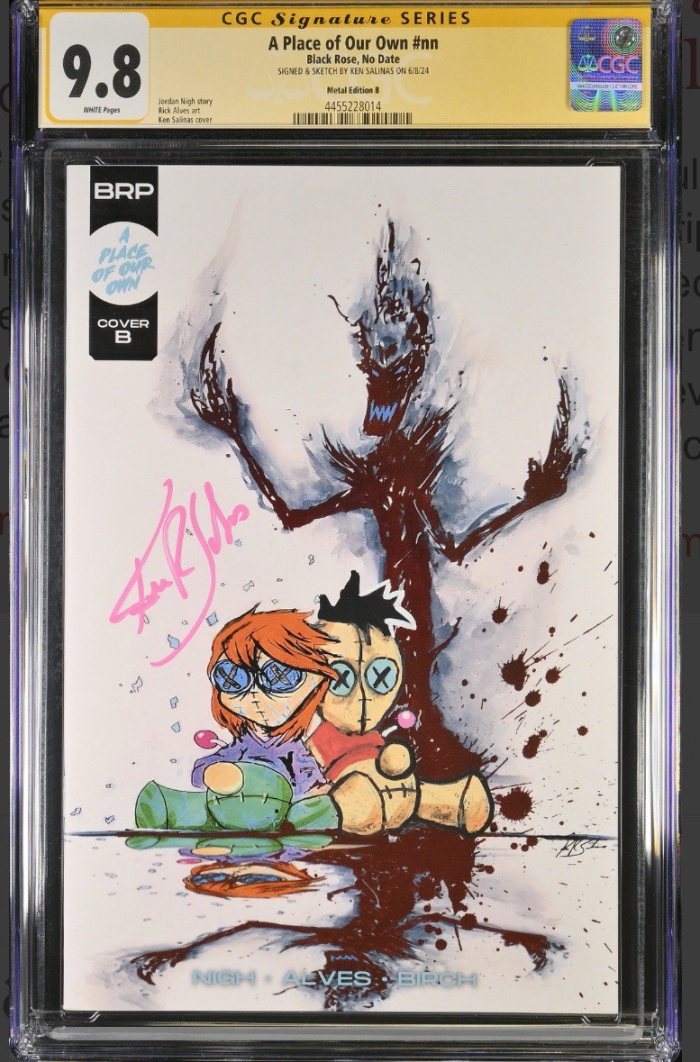 A Place Of Our Own Oneshot Cvr B CGC 9.8 SS Ken Salinas w remark BlackRose Comic A Place Of Our Own Oneshot Cvr B CGC 9.8 SS Ken Salinas w remark BlackRose Comic