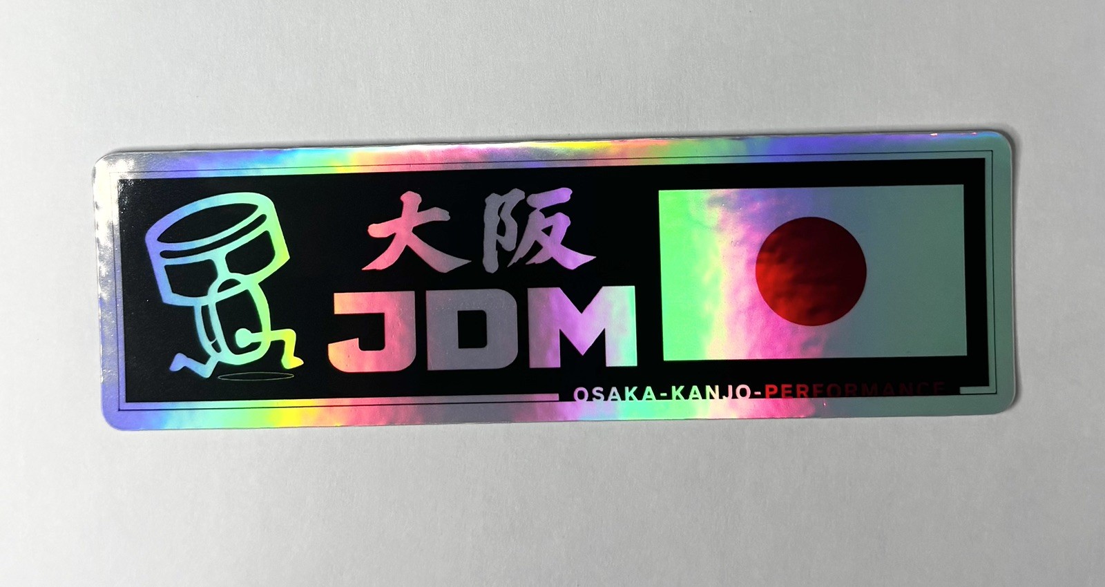 JDM Piston Osaka Holographic Vinyl Sticker JDM Drift Car Decal 4\
