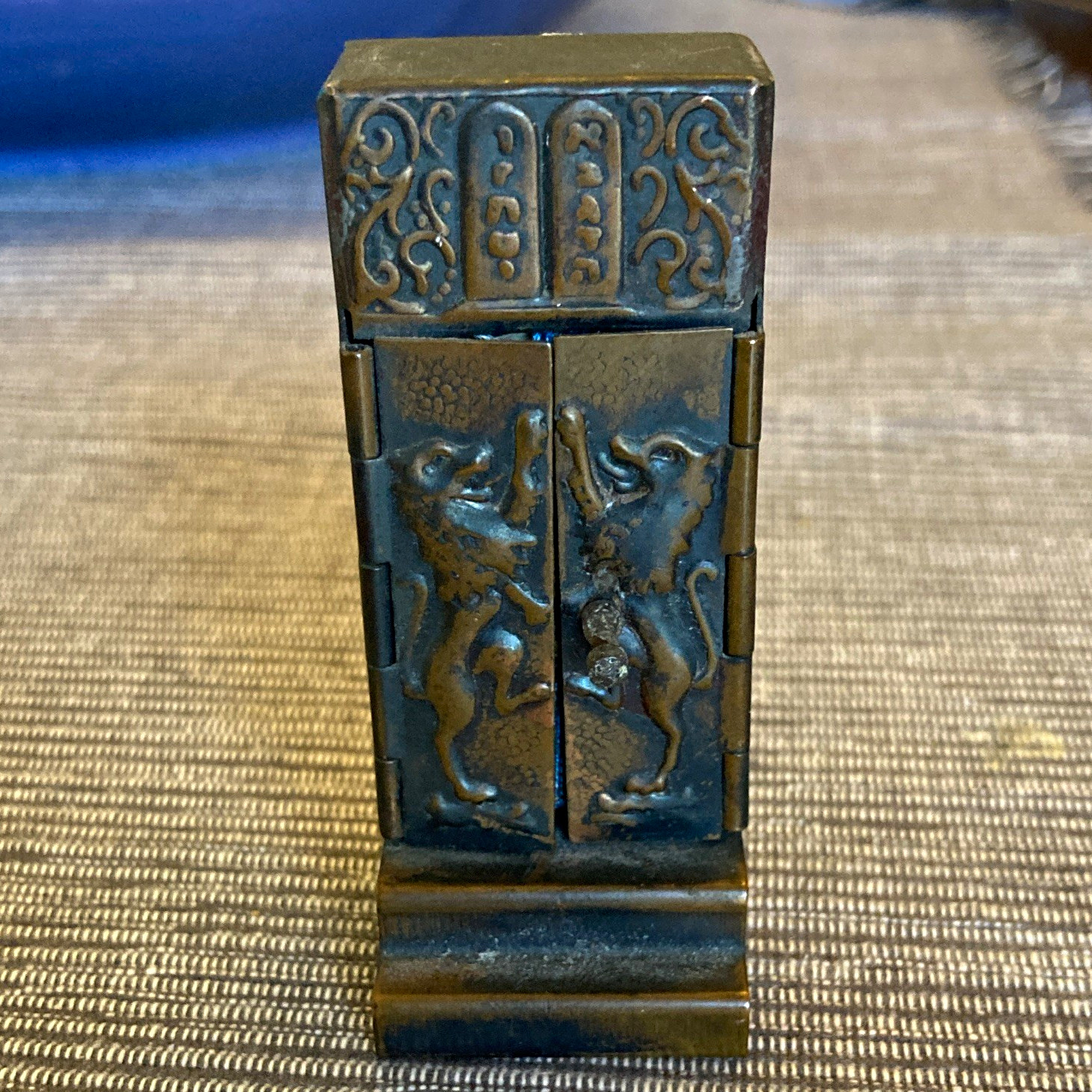 vintage 1958 commemorative  miniature Torra arc with scroll intact. MCM vintage 1958 commemorative  miniature Torra arc with scroll intact. MCM